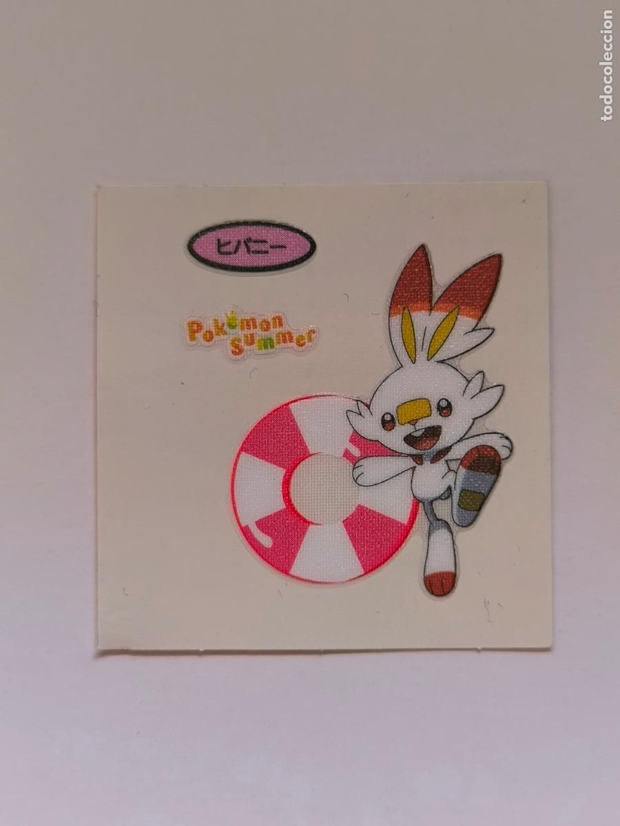 Trading Cards: POKEMON DAIICHI PAN - SCORBUNNY SUMMER - DECO CHARA BREAD STICKER / SEAL - ORIGINAL JAPON (&Ntilde;7C9)