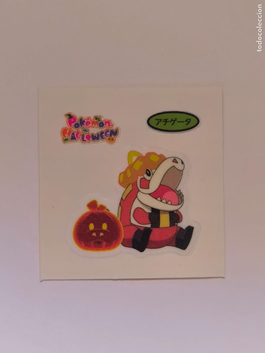 Trading Cards: POKEMON DAIICHI PAN - CROCALOR HALLOWEEN - DECO CHARA BREAD STICKER / SEAL - ORIGINAL JAPON (&Ntilde;7C6)