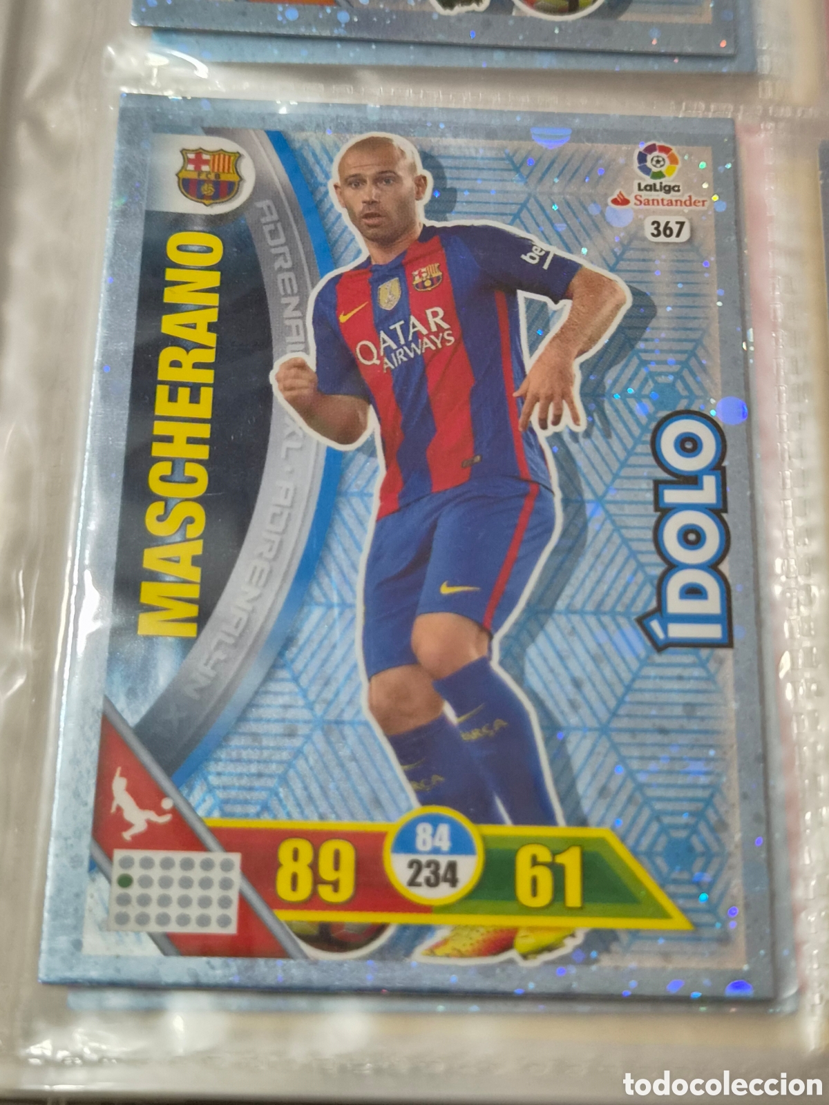 Trading Cards: 367 - MASCHERANO , BARCELONA IDOLO ADRENALYN 2016 2017