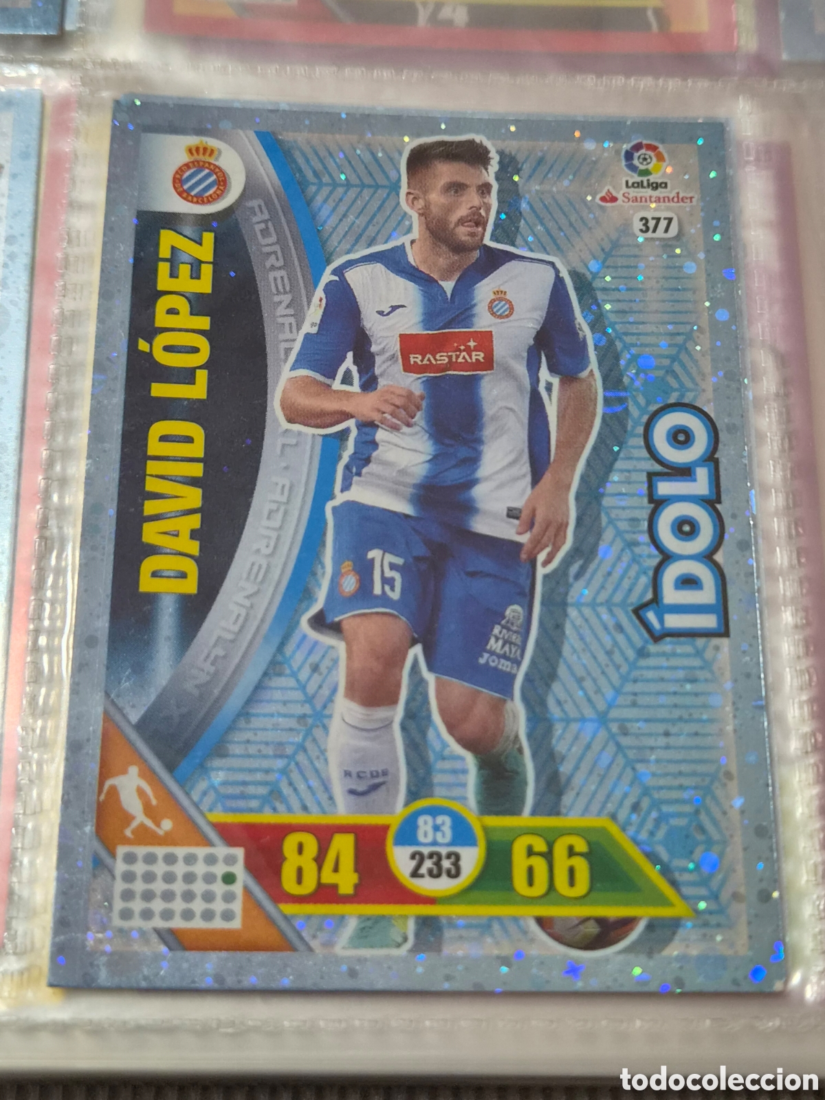 Trading Cards: 377 - DAVID L&Oacute;PEZ, ESPA&Ntilde;OL IDOLO ADRENALYN 2016 2017