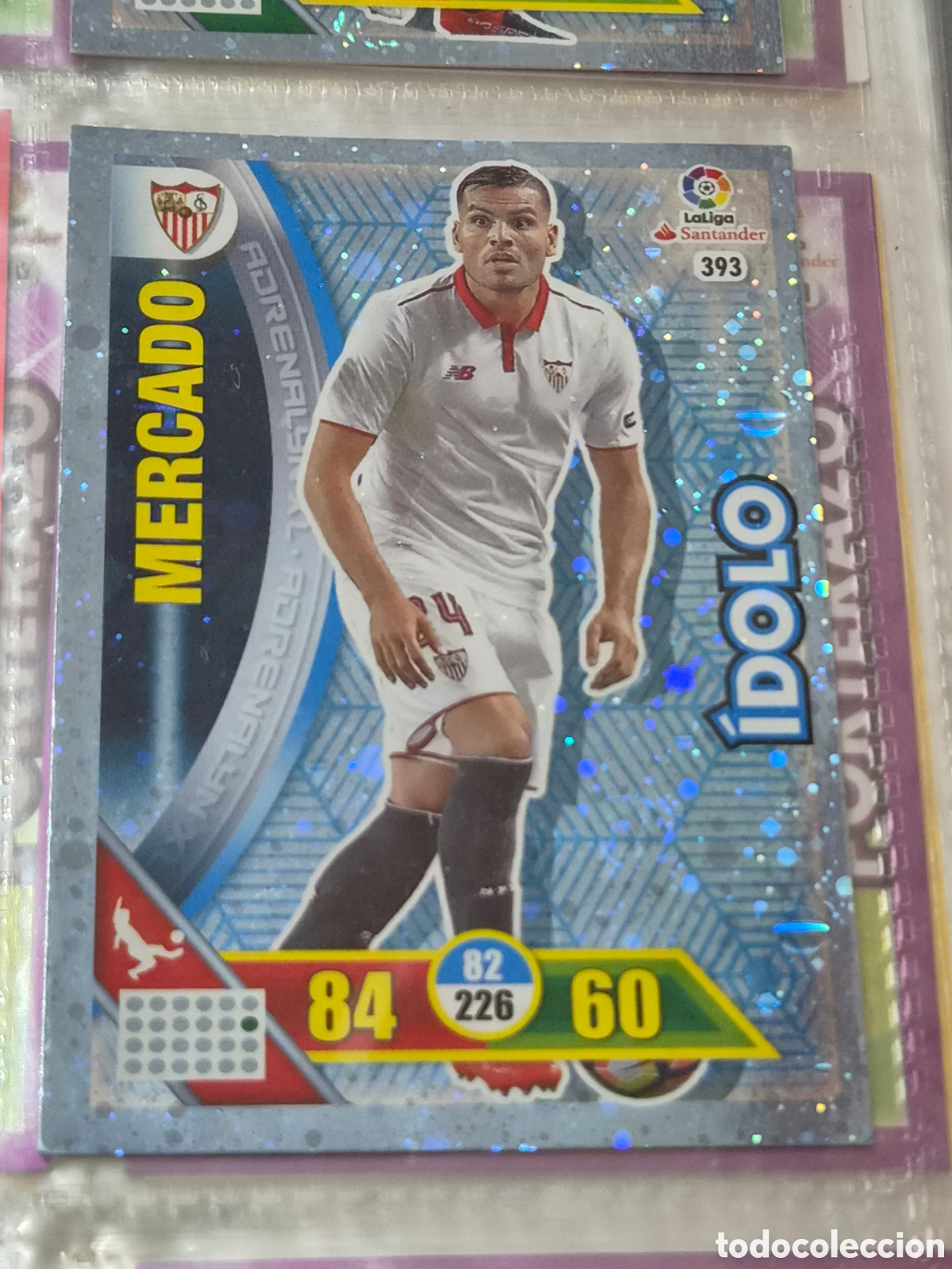 Trading Cards: 393 - MERCADO, SEVILLA IDOLO ADRENALYN 2016 2017