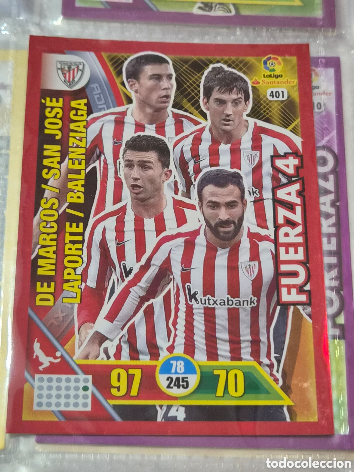 Trading Cards: 401 - FUERZA 4 , AT.BILBAO ADRENALYN 2016 2017