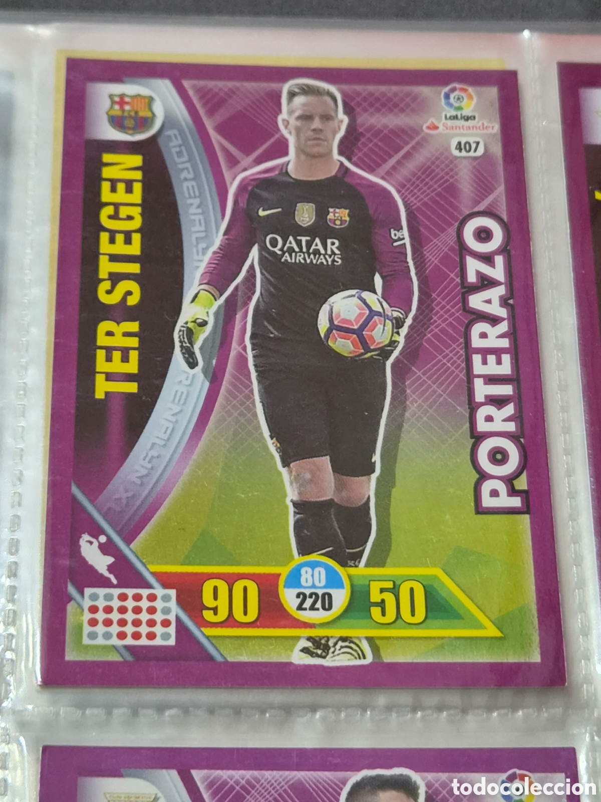 Trading Cards: 407 - TER STEGEN, BARCELONA PORTERAZO ADRENALYN 2016 2017