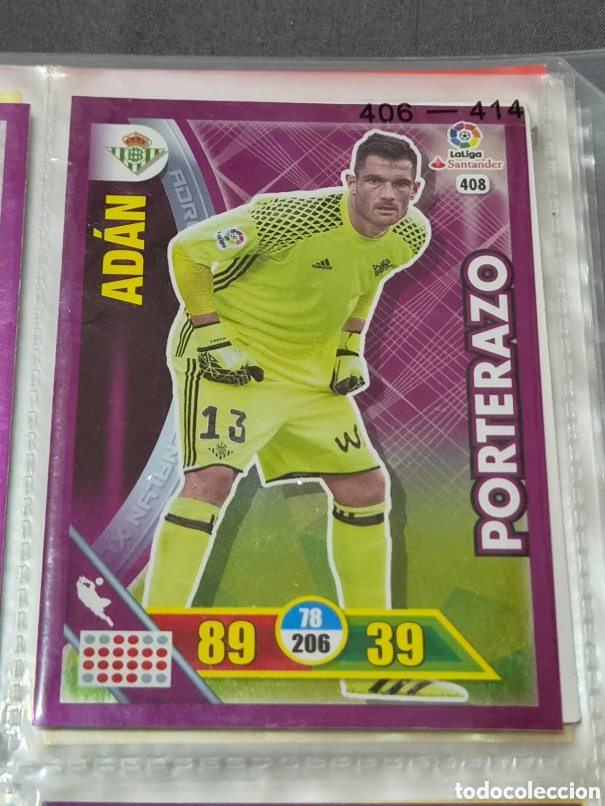 Trading Cards: 408 - AD&Aacute;N , BETIS PORTERAZO ADRENALYN 2016 2017