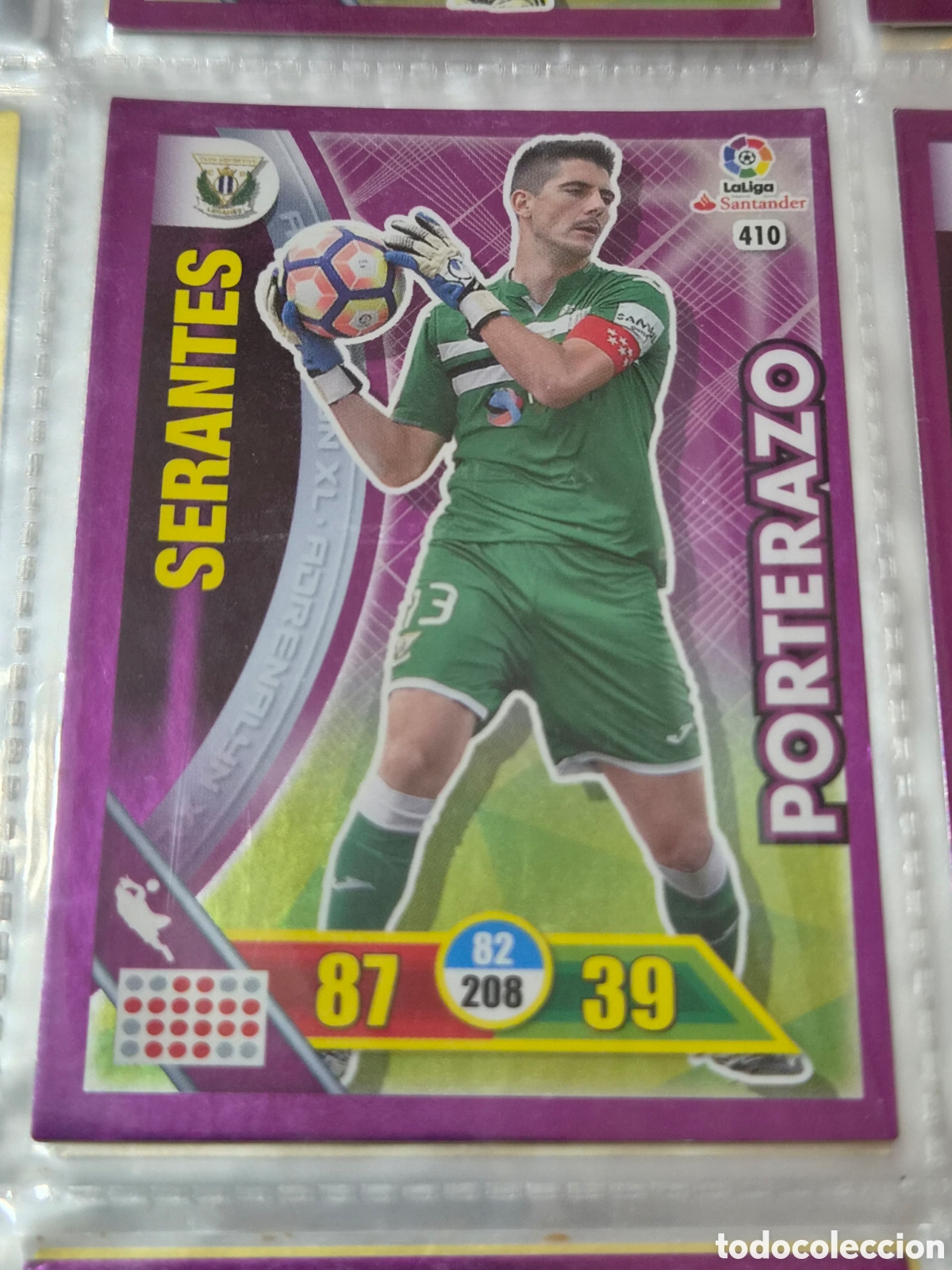 Trading Cards: 410 - SERANTES , LEGANES PORTERAZO ADRENALYN 2016 2017