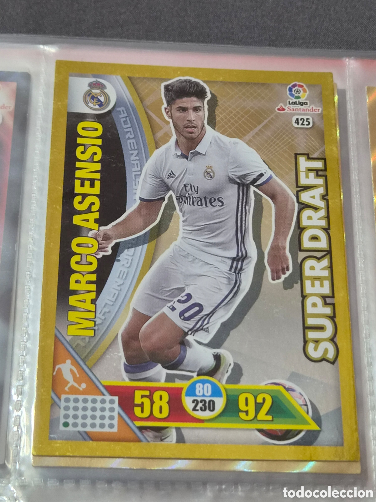 Trading Cards: 425 - MARCO ASENSIO. REAL MADRID SUPER DRAFT ADRENALYN 2016 2017