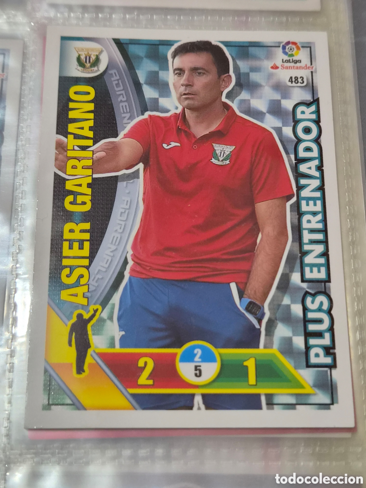 Trading Cards: 483 - ASIER GARITANO , LEGANES PLUS ENTRENADOR ADRENALYN 2016 2017