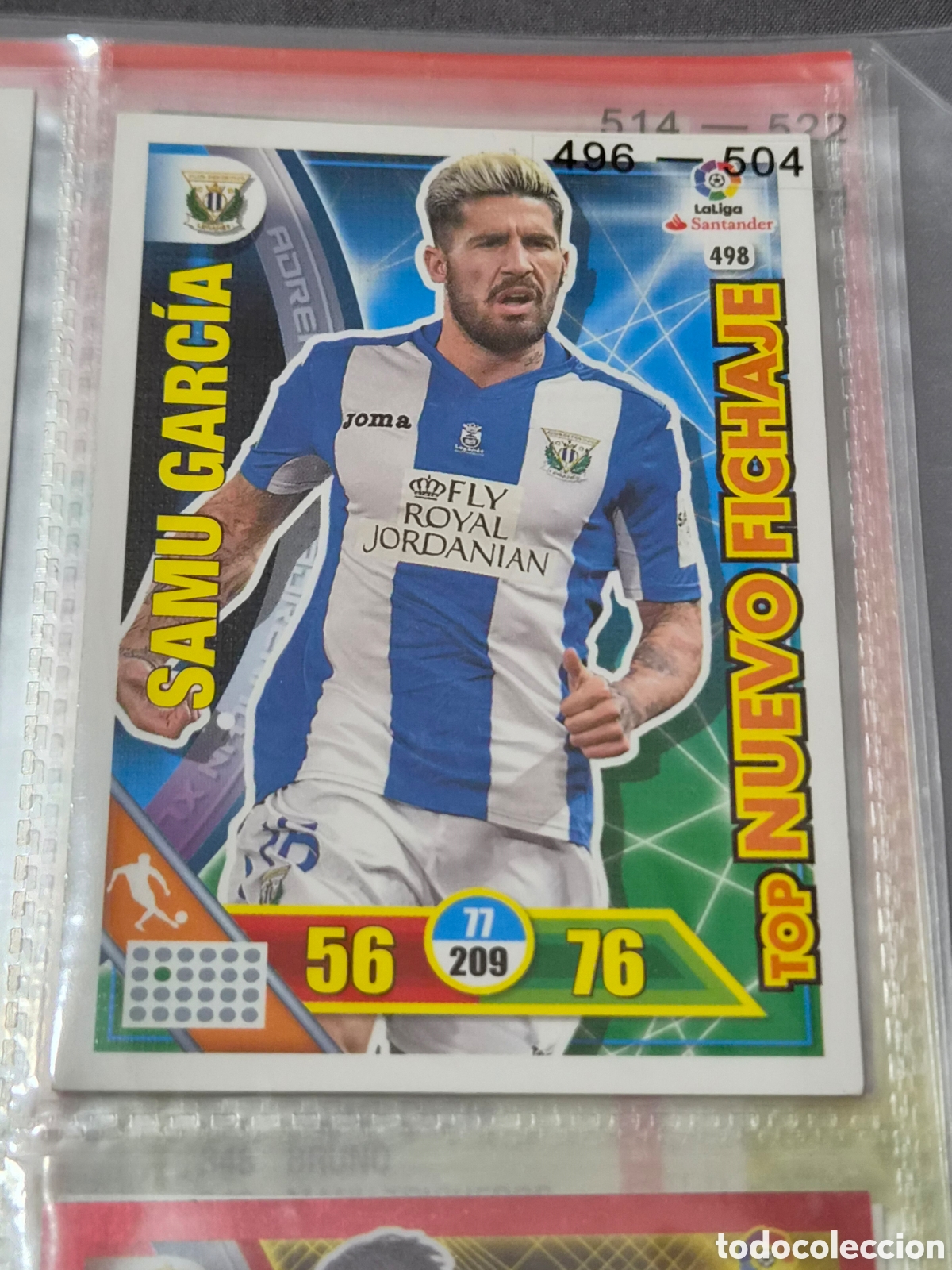 Trading Cards: 498 - SAMU GARC&Iacute;A, LEGANES TOP NUEVO FICHAJE ADRENALYN 2016 2017