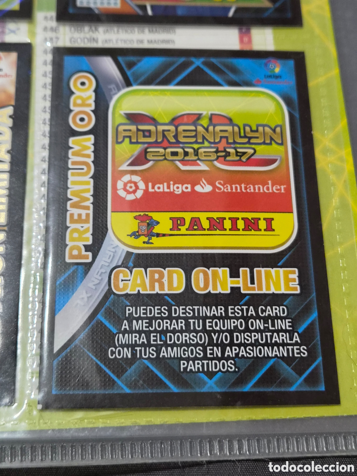 Trading cards: CARD ON-LINE PREMIUN ORO ADRENALYN 2016 2017