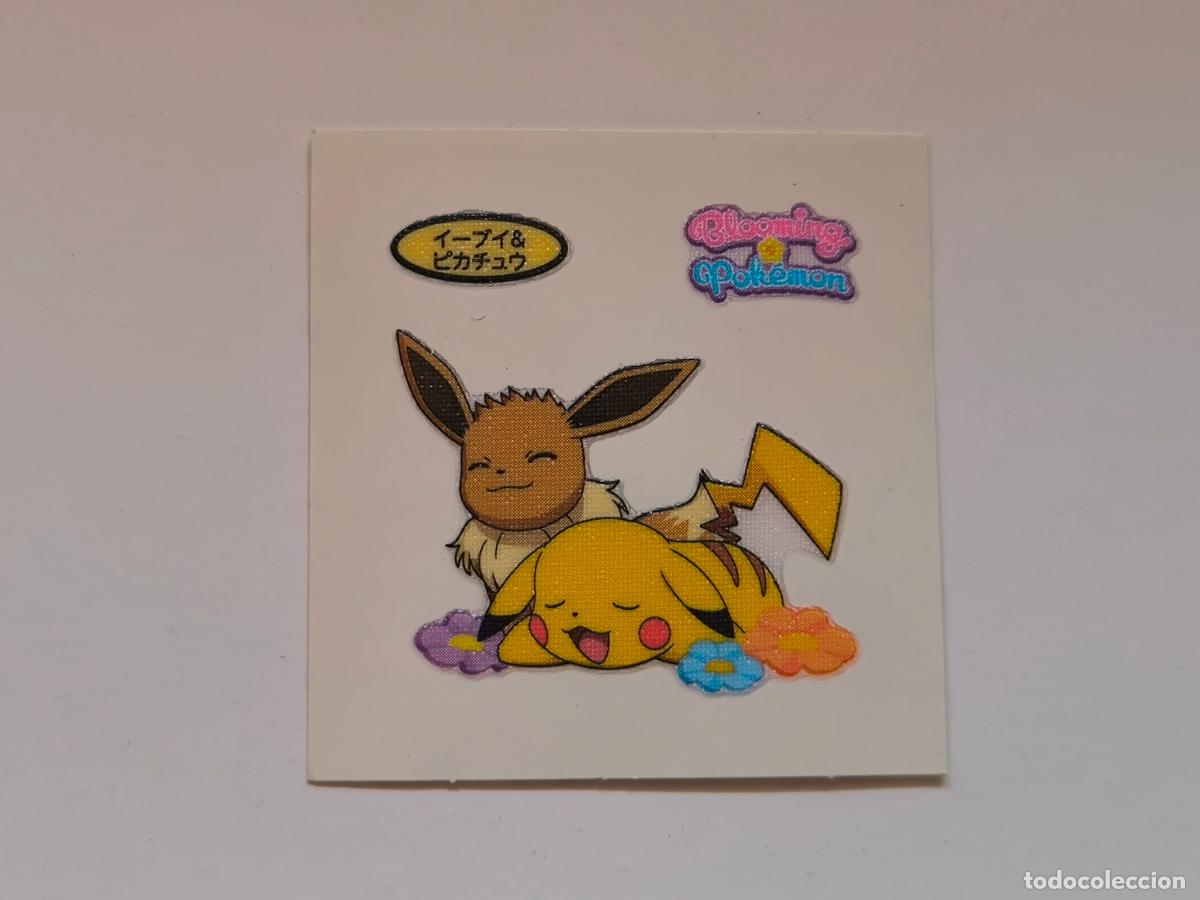 Trading cards: POKEMON DAIICHI PAN - EEVEE Y PIKACHU BLOOMING - DECO CHARA BREAD STICKER / SEAL (&Ntilde;7C7)