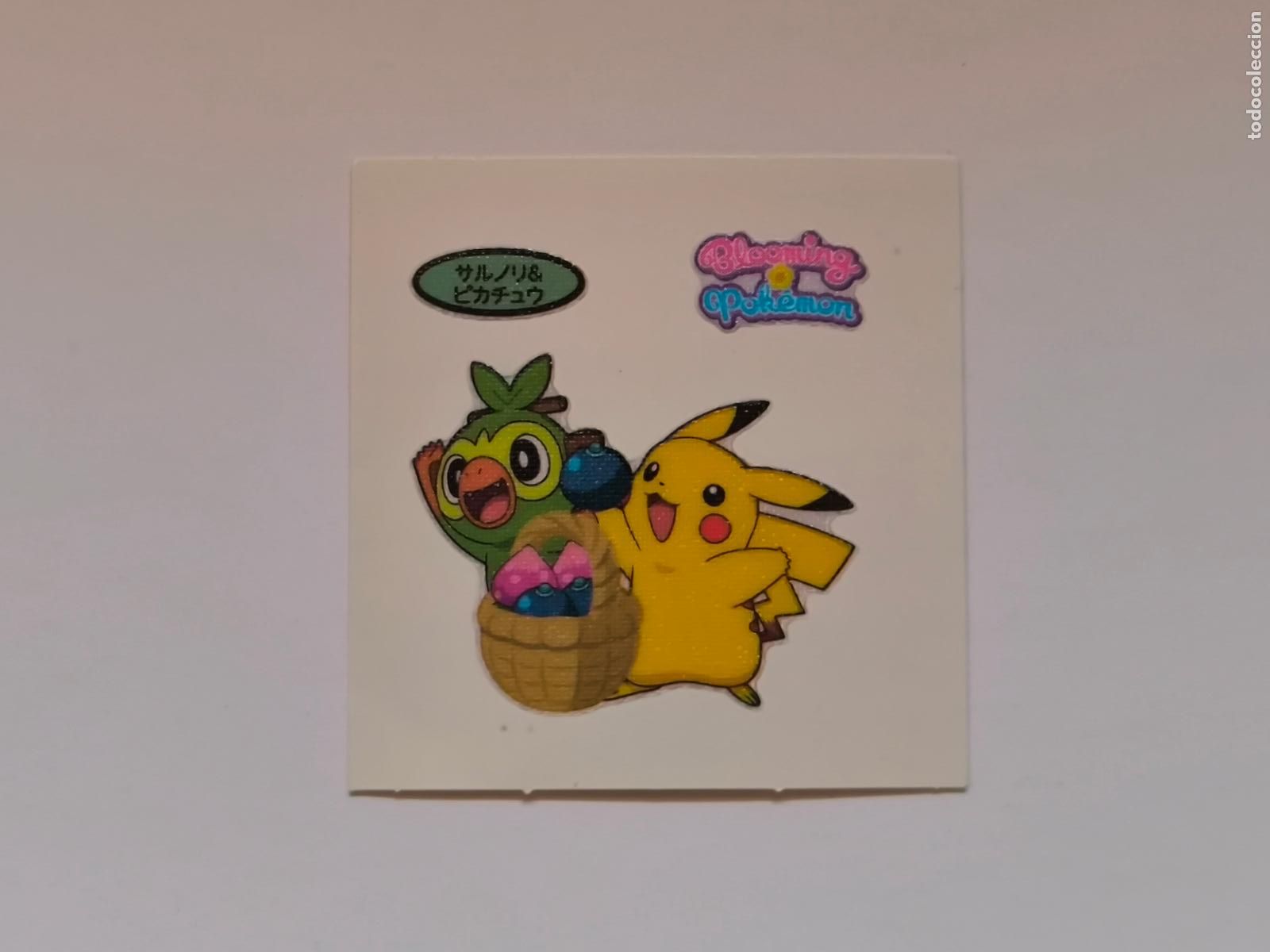 Trading cards: POKEMON DAIICHI PAN - PIKACHU Y GROOKEY - DECO CHARA BREAD STICKER / SEAL (&Ntilde;7C8)