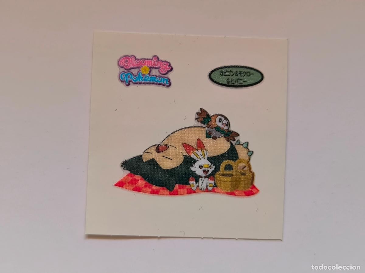 Trading cards: POKEMON DAIICHI PAN - SNORLAX, SCORBUNNY Y ROWLET - DECO CHARA BREAD STICKER / SEAL (&Ntilde;7C9)