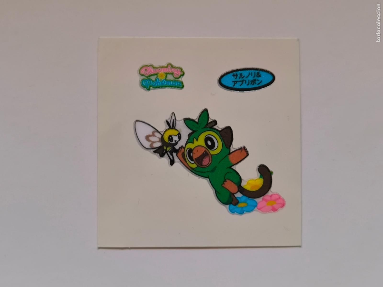 Trading cards: POKEMON DAIICHI PAN - GROOKEY Y RIBOMBEE - DECO CHARA BREAD STICKER / SEAL (&Ntilde;7C9)