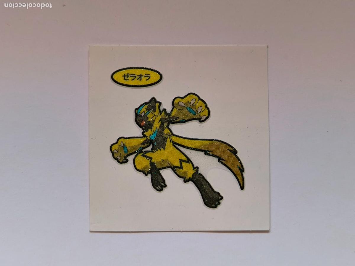 Trading cards: POKEMON DAIICHI PAN - ZERAORA - DECO CHARA BREAD STICKER / SEAL - ORIGINAL JAPON (&Ntilde;7C8)
