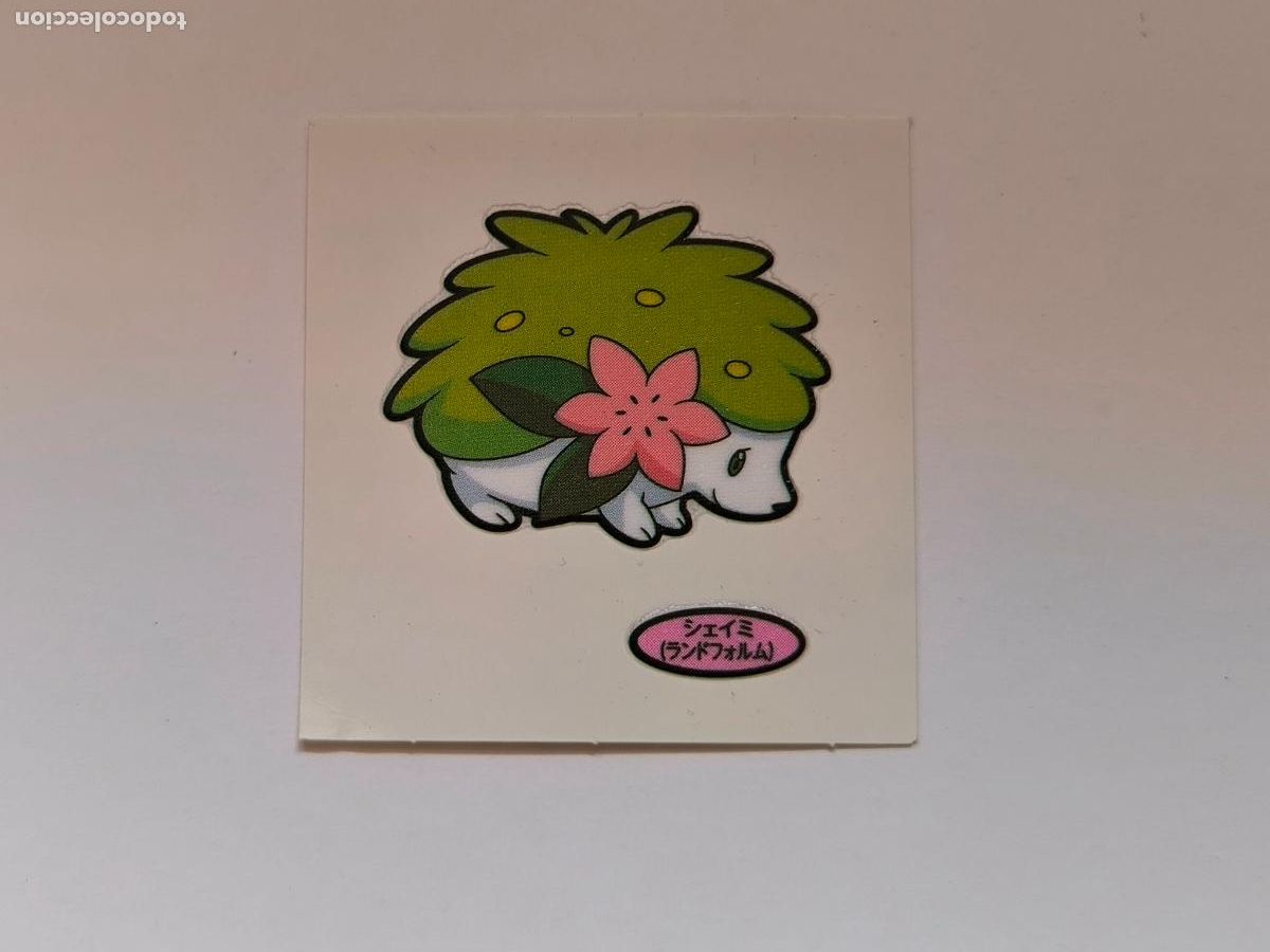 Trading cards: POKEMON DAIICHI PAN - SHAYMIN - DECO CHARA BREAD STICKER / SEAL - ORIGINAL JAPON (&Ntilde;7C8)