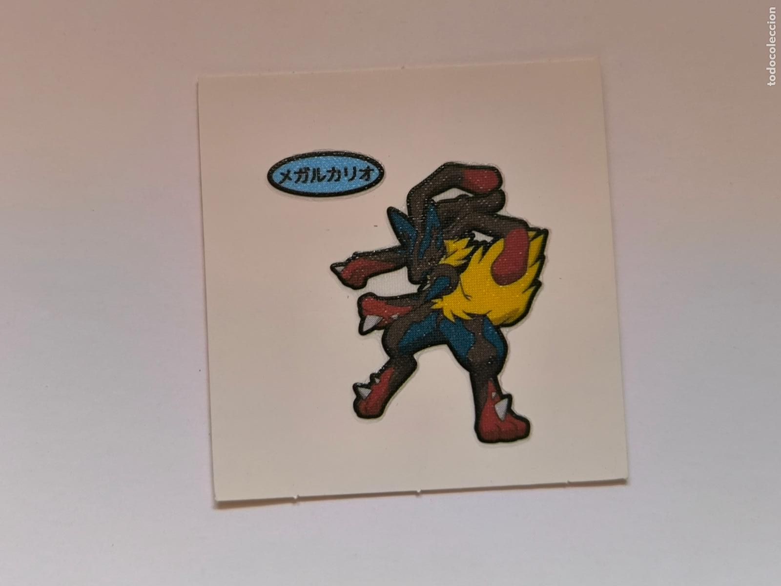 Trading cards: POKEMON DAIICHI PAN - MEGA LUCARIO - DECO CHARA BREAD STICKER / SEAL - ORIGINAL JAPON (&Ntilde;7C9)