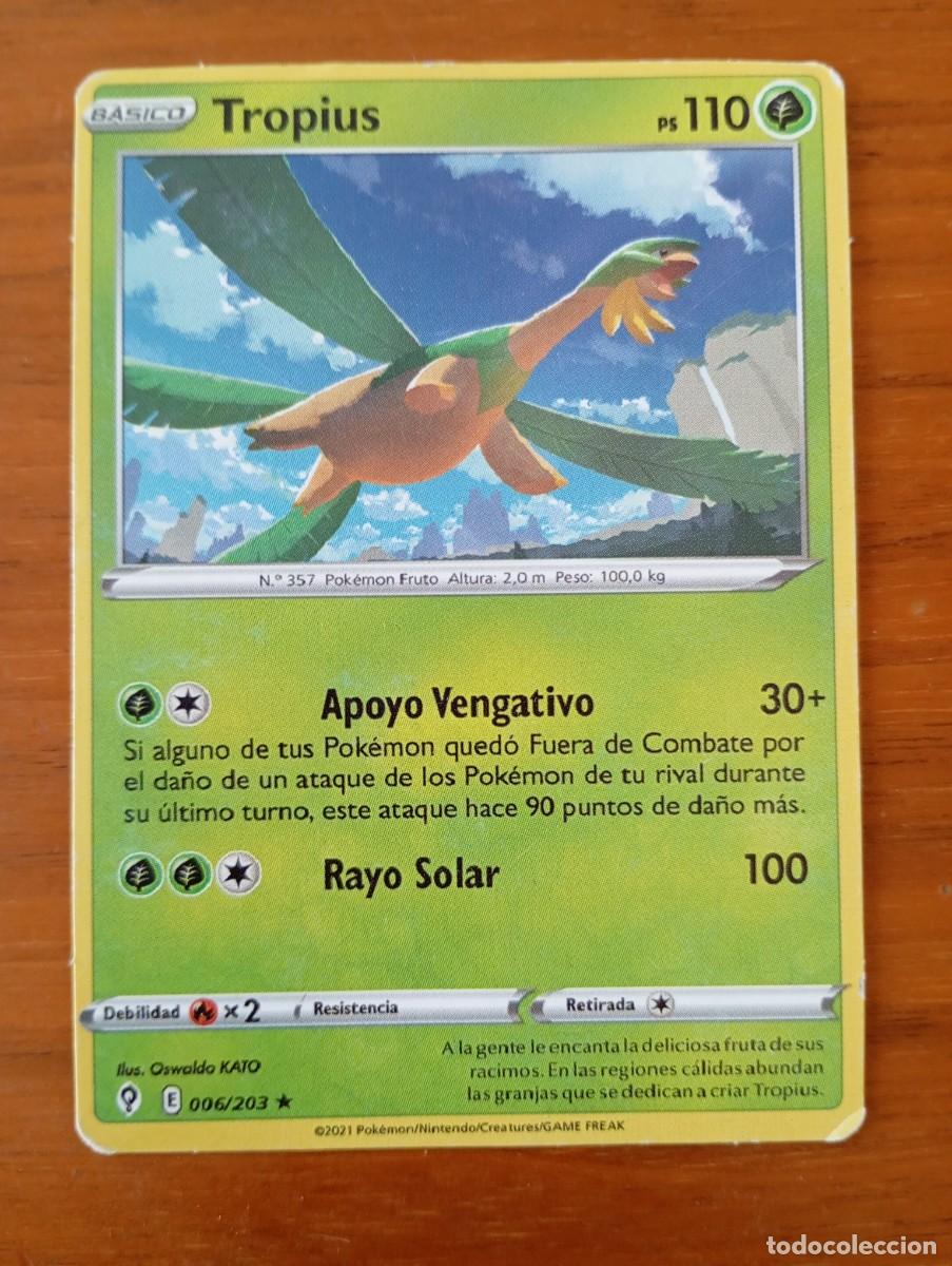 Trading cards: CROMO POKEMON. TROPIUS. BASICO