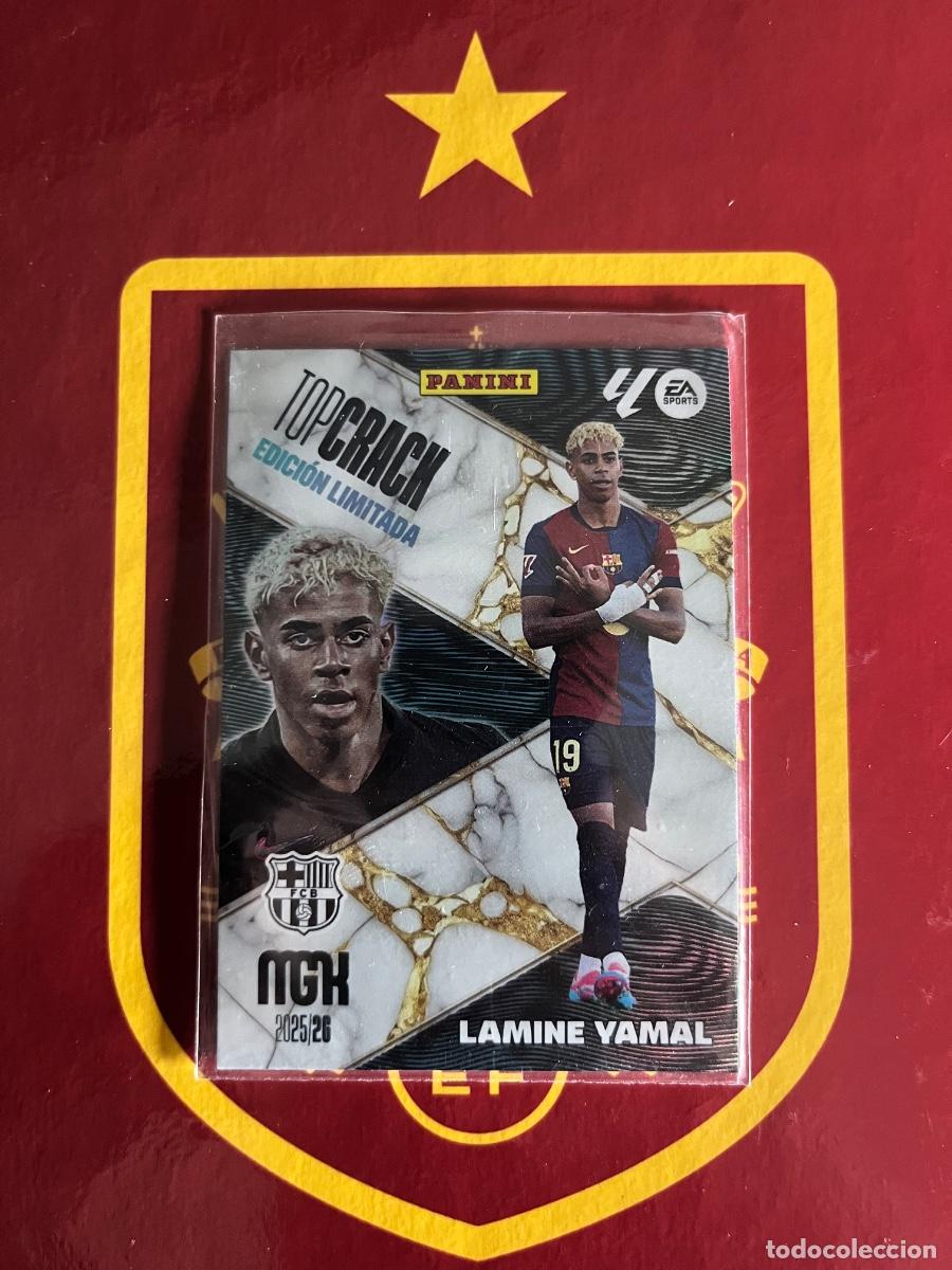 Trading cards: LAMINE YAMAL EDICI&Oacute;N LIMITADA MEGACRACKS 2025 2026 25 26 BARCELONA FC BARCELONA LAMINE