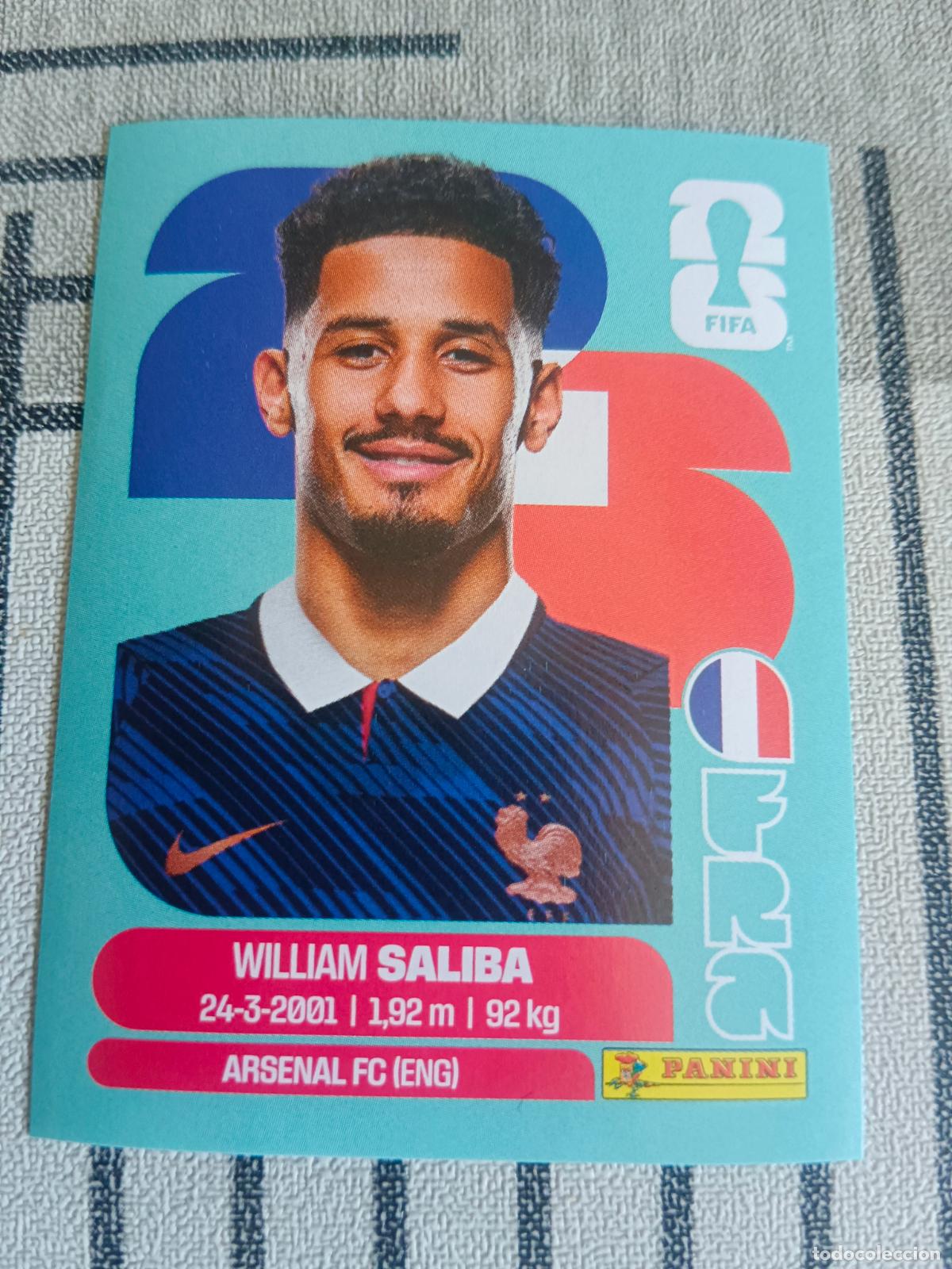 Trading cards: MUNDIAL 2026 ESTADOS UNIDOS USA MEXICO MEJICO CANADA FRA 4 FRA4 WILLIAM SALIBA FRANCIA FIFA