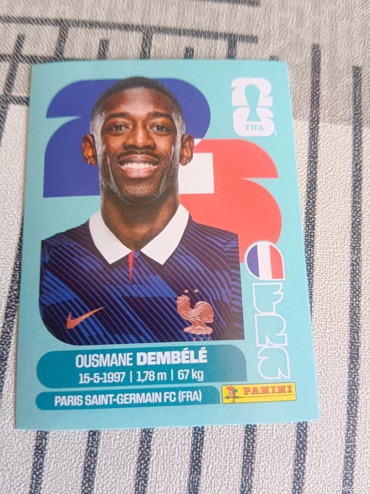 Trading cards: MUNDIAL 2026 ESTADOS UNIDOS USA MEXICO MEJICO CANADA FRA 15 FRA15 OUSMANE DEMBELE FRANCIA FIFA