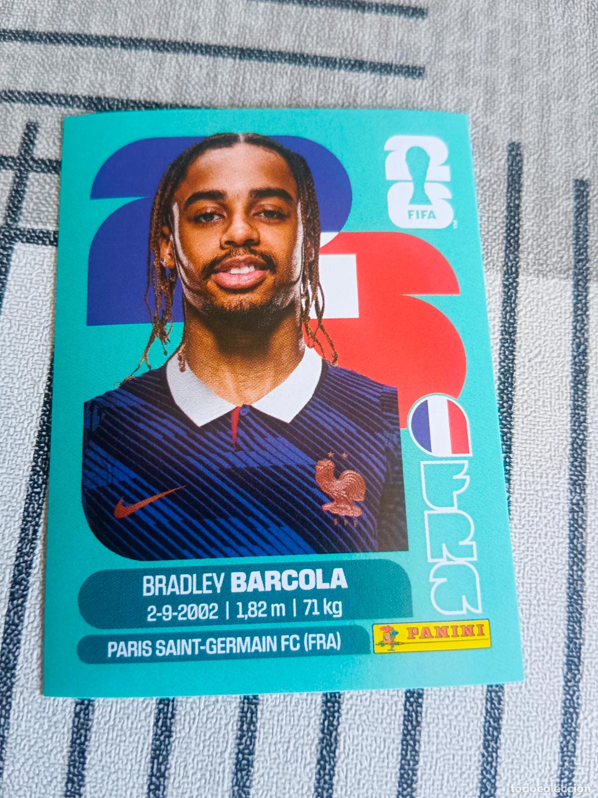 Trading cards: MUNDIAL 2026 ESTADOS UNIDOS USA MEXICO MEJICO CANADA FRA 16 FRA16 BRADLEY BARCOLA FRANCIA FIFA