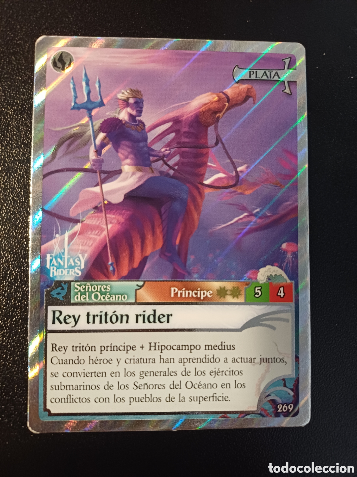 Trading cards: #269 REY TRITON RIDER PLATA PANINI FANTASY RIDER 2018