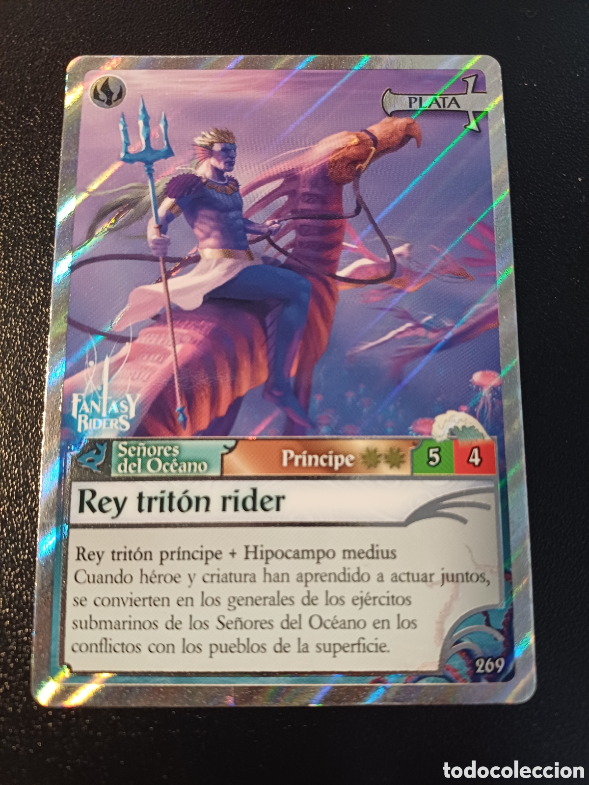 Trading cards: #269 REY TRITON RIDER PLATA PANINI FANTASY RIDER 2018