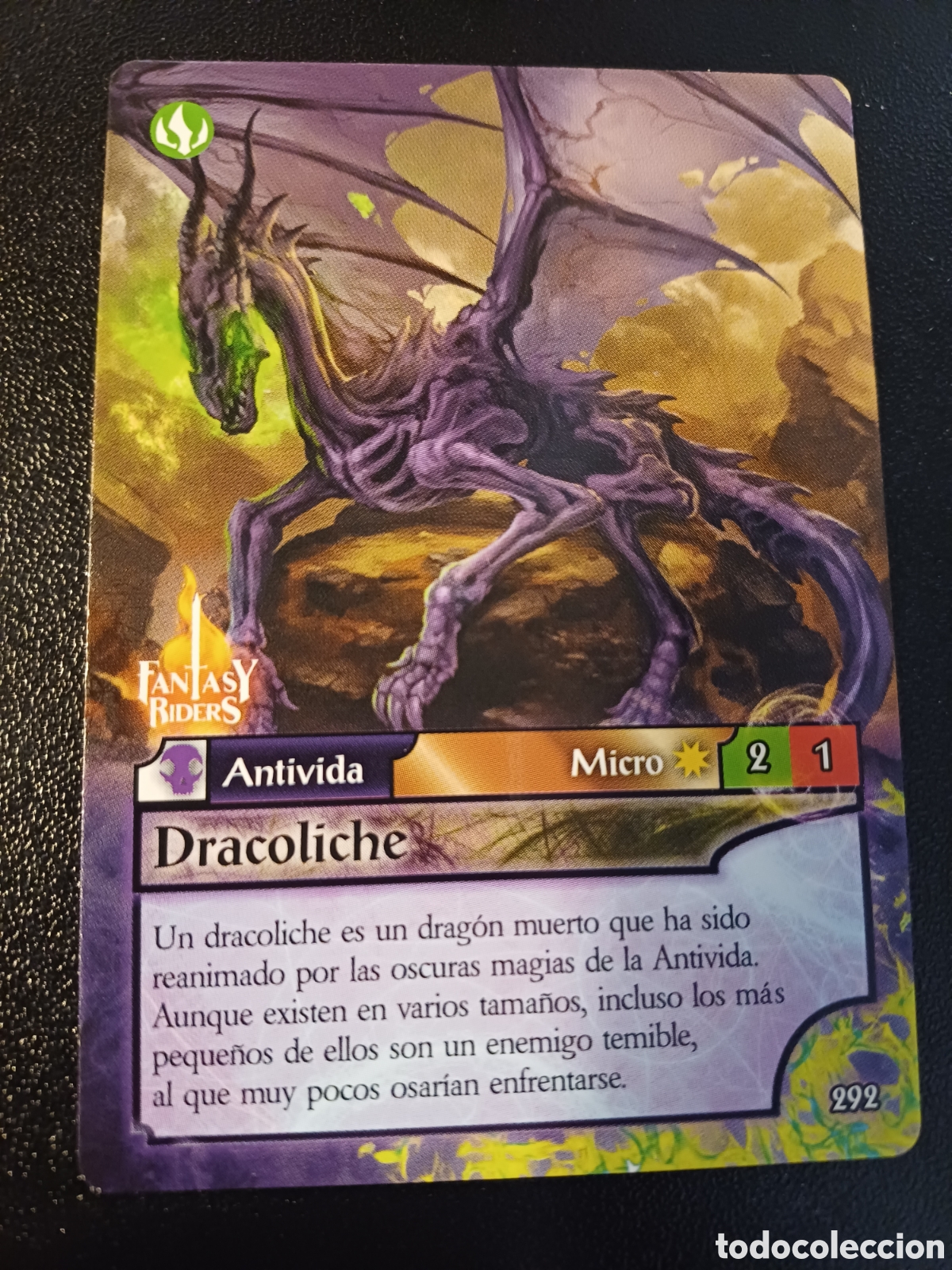 Trading cards: #292 DRACOLICHE PANINI FANTASY RIDER 2018