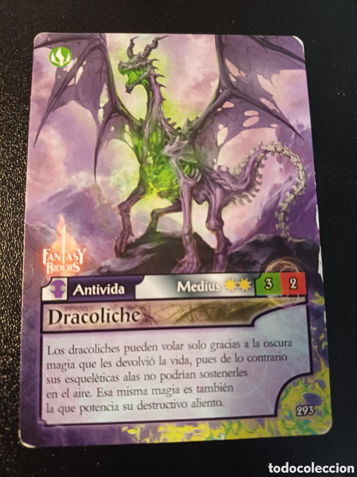 Trading cards: #293 DRACOLICHE PANINI FANTASY RIDER 2018