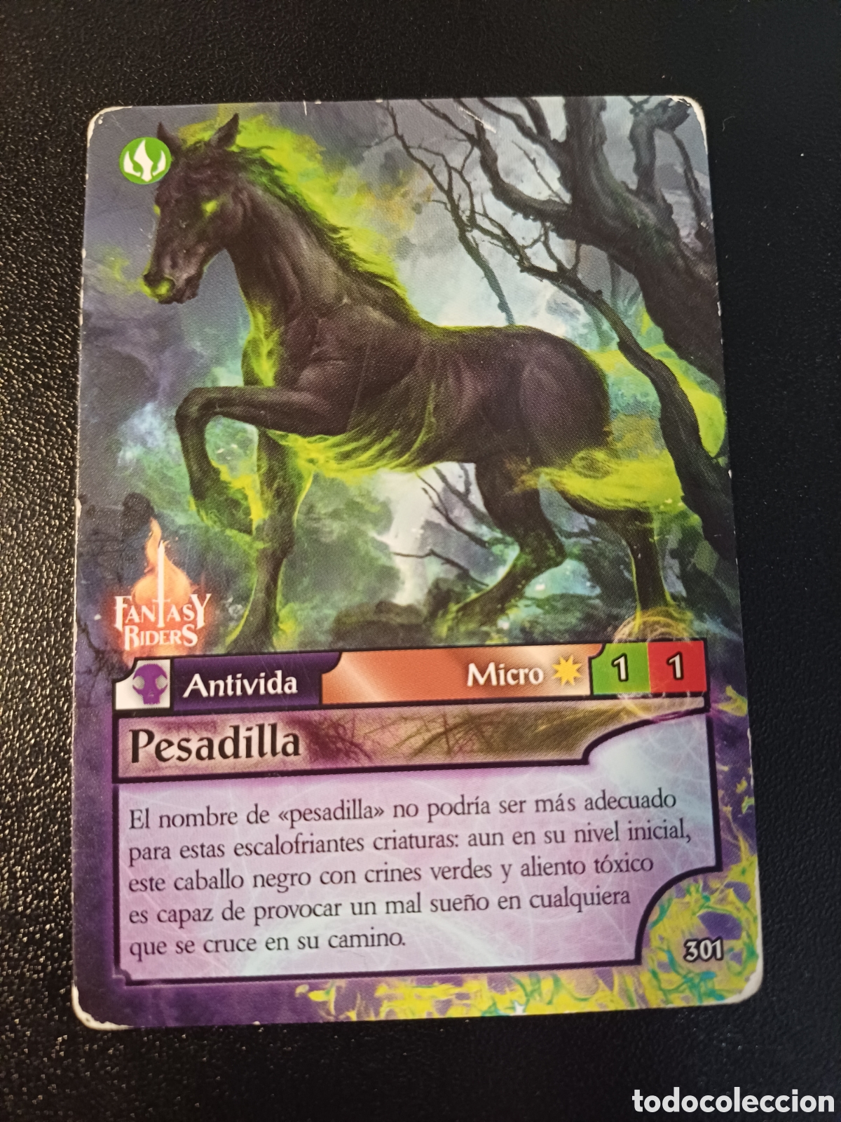 Sammelkarten: #301 PESADILLA MICRO PANINI FANTASY RIDER 2018