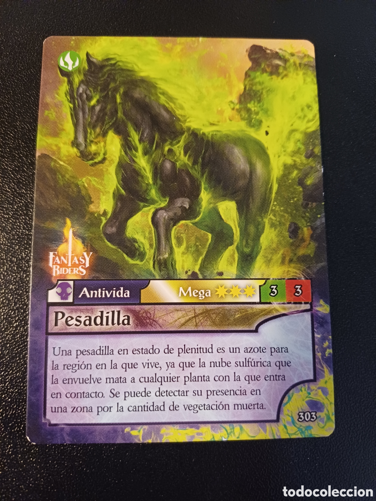 Sammelkarten: #303 PESADILLA MEGA PANINI FANTASY RIDER 2018