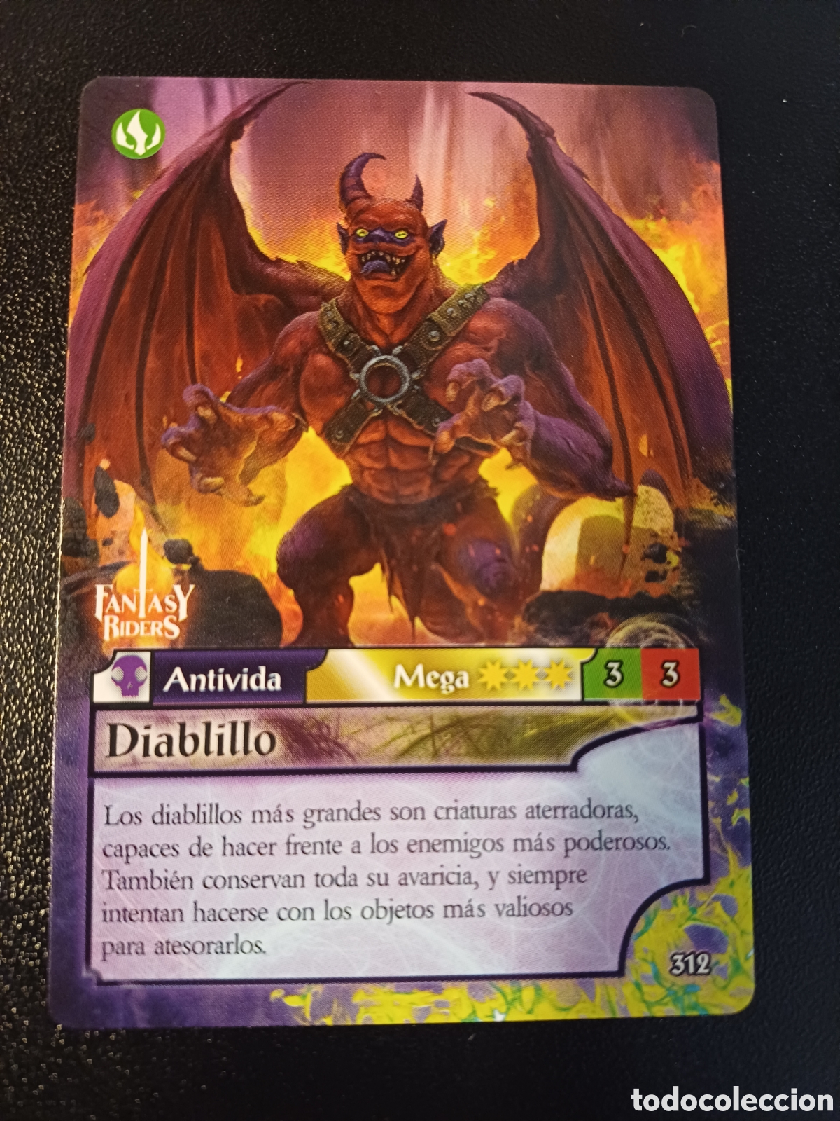 Sammelkarten: #312 DIABLILLO MEGA PANINI FANTASY RIDER 2018