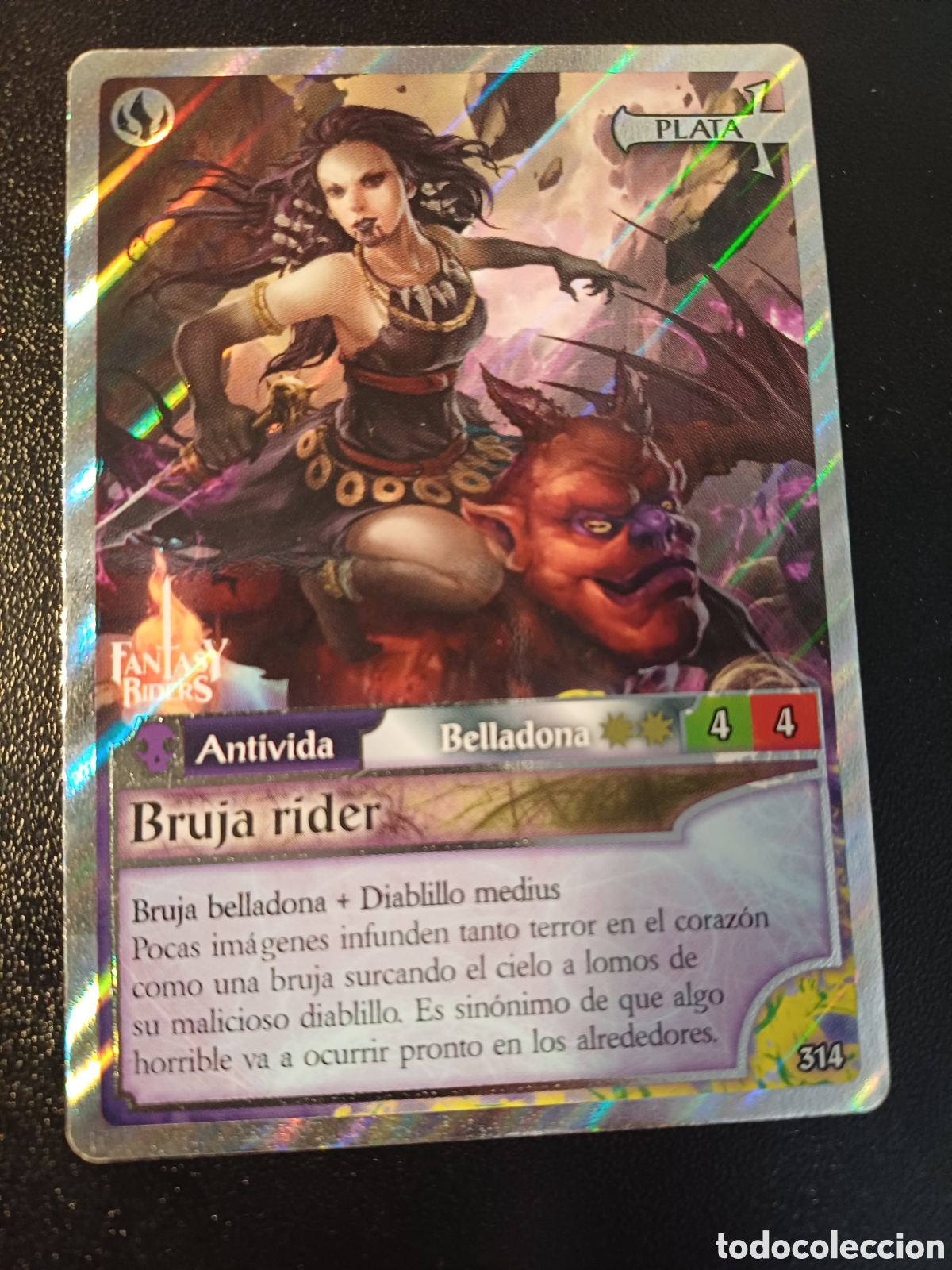 Sammelkarten: #314 BRUJA RIDER PLATA PANINI FANTASY RIDER 2018