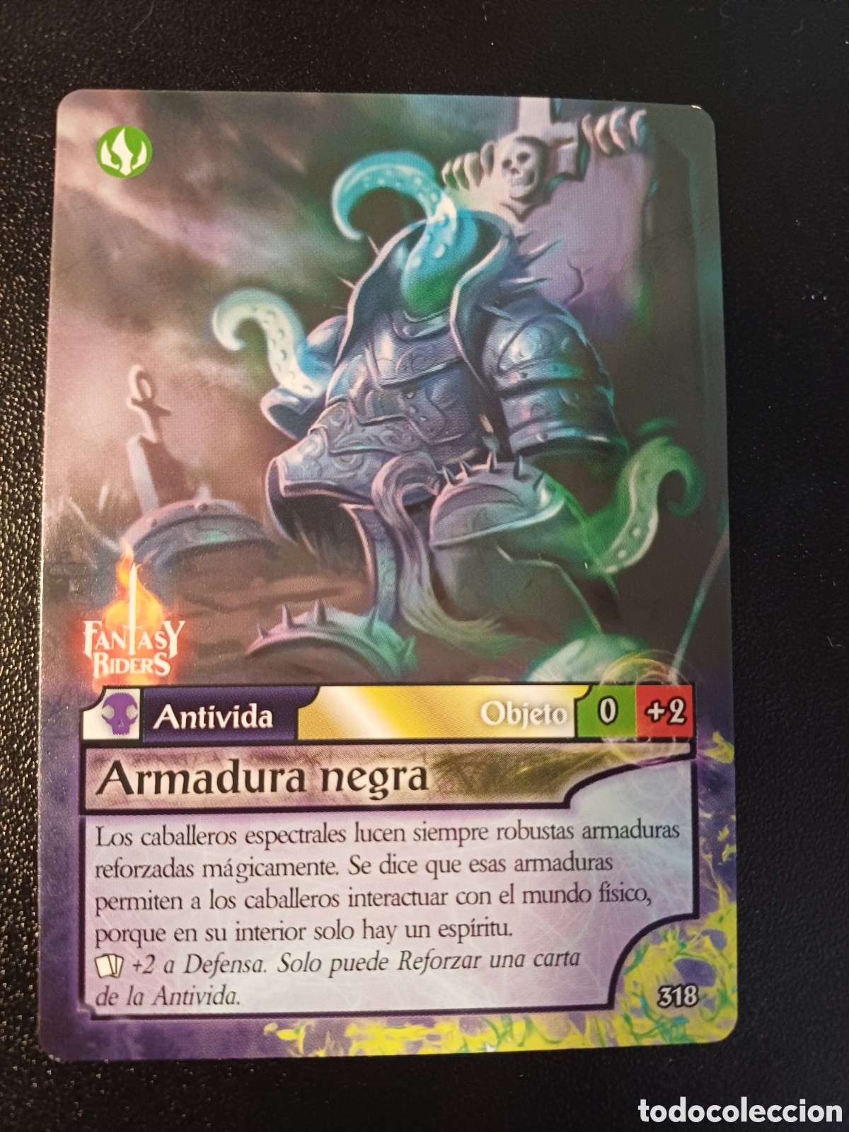 Sammelkarten: #318 ARMADURA NEGRA PANINI FANTASY RIDER 2018