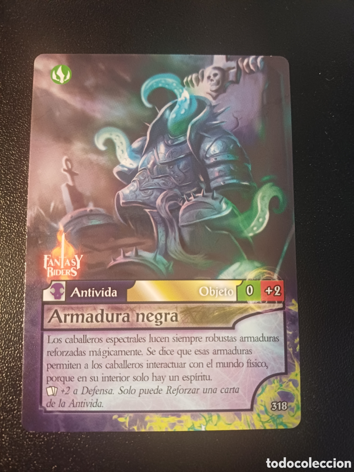 Sammelkarten: #318 ARMADURA NEGRA PANINI FANTASY RIDER 2018