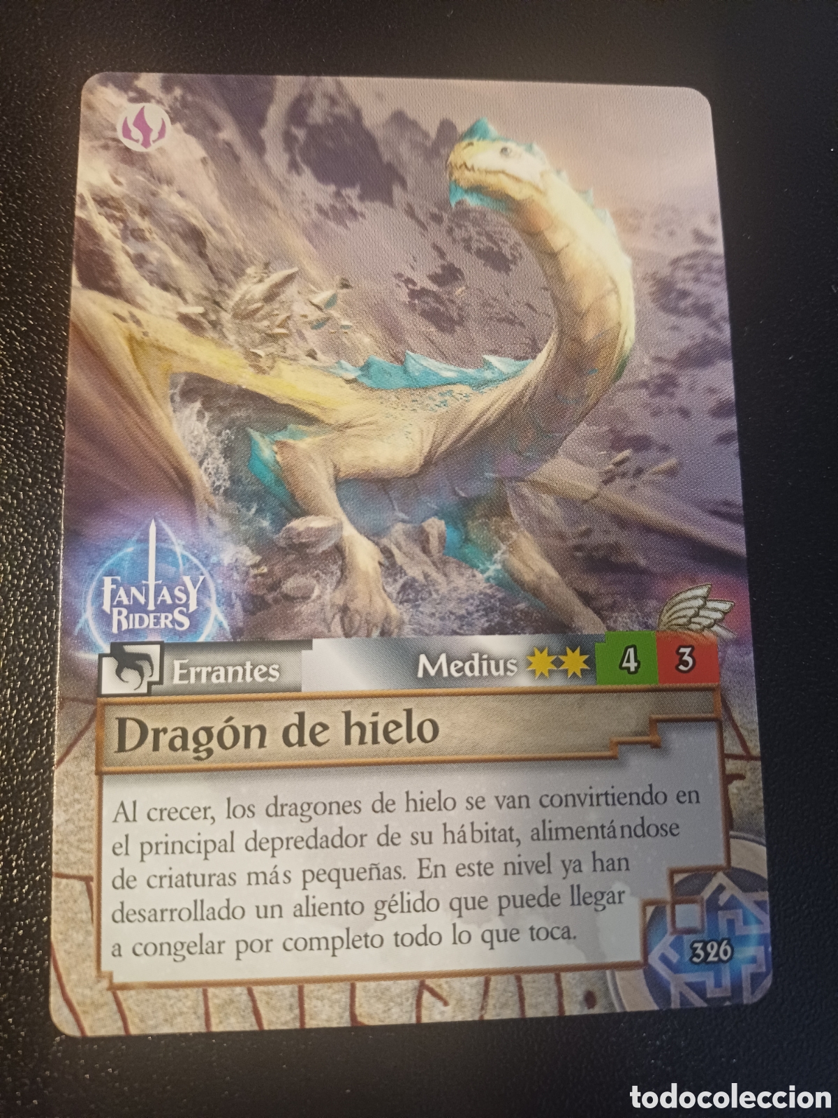 Figurine Collezionabili: #326 DRAGON DE HIELO PANINI FANTASY RIDER 2018