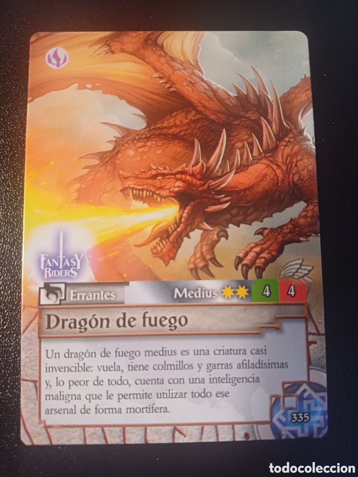 Figurine Collezionabili: #335 DRAGON DE FUEGO MEDIUS PANINI FANTASY RIDER 2018