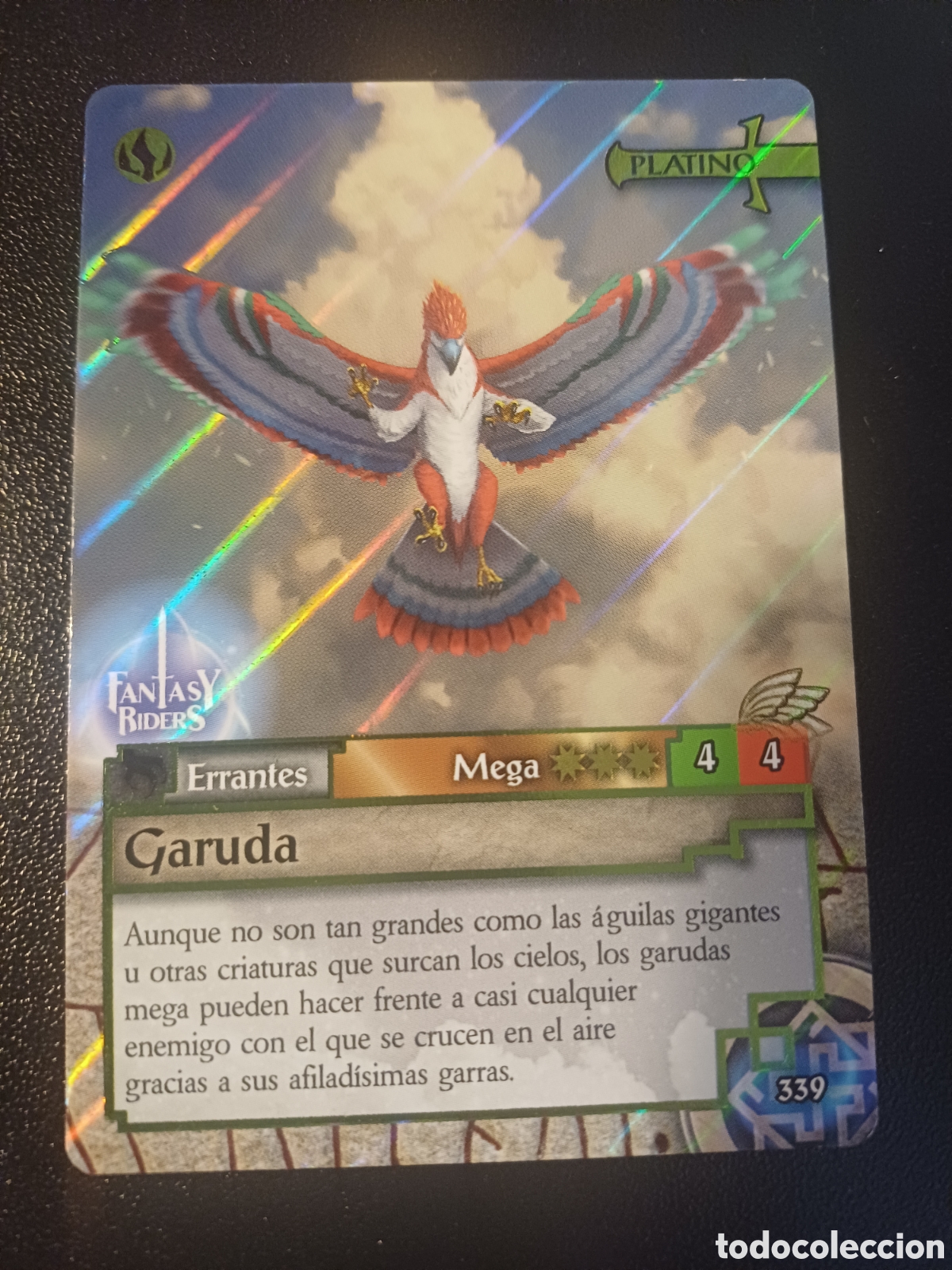 Figurine Collezionabili: #339 GARUDA PLATINO PANINI FANTASY RIDER 2018