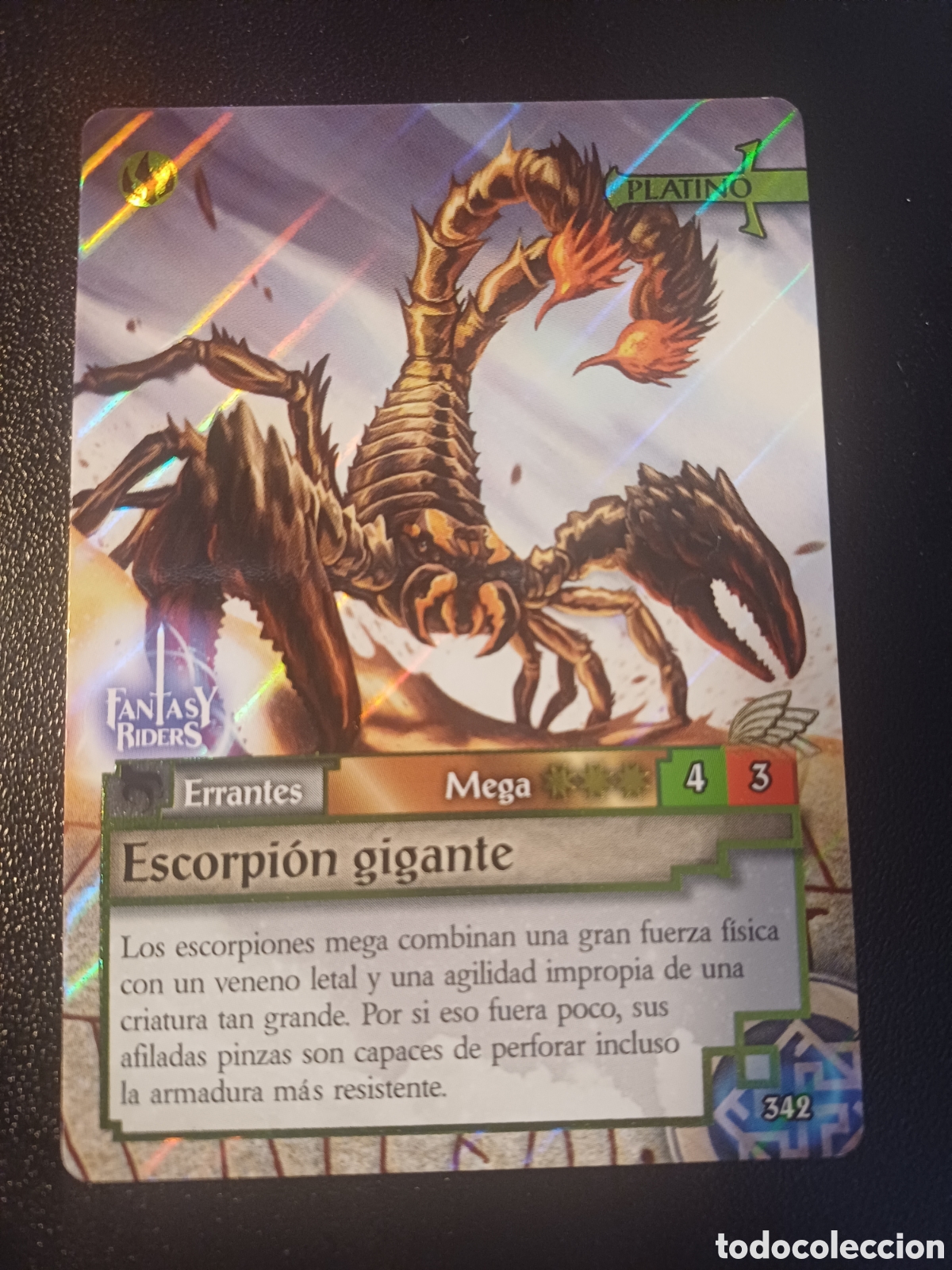 Figurine Collezionabili: #342 ESCORPION GIGANTE PANINI FANTASY RIDER 2018