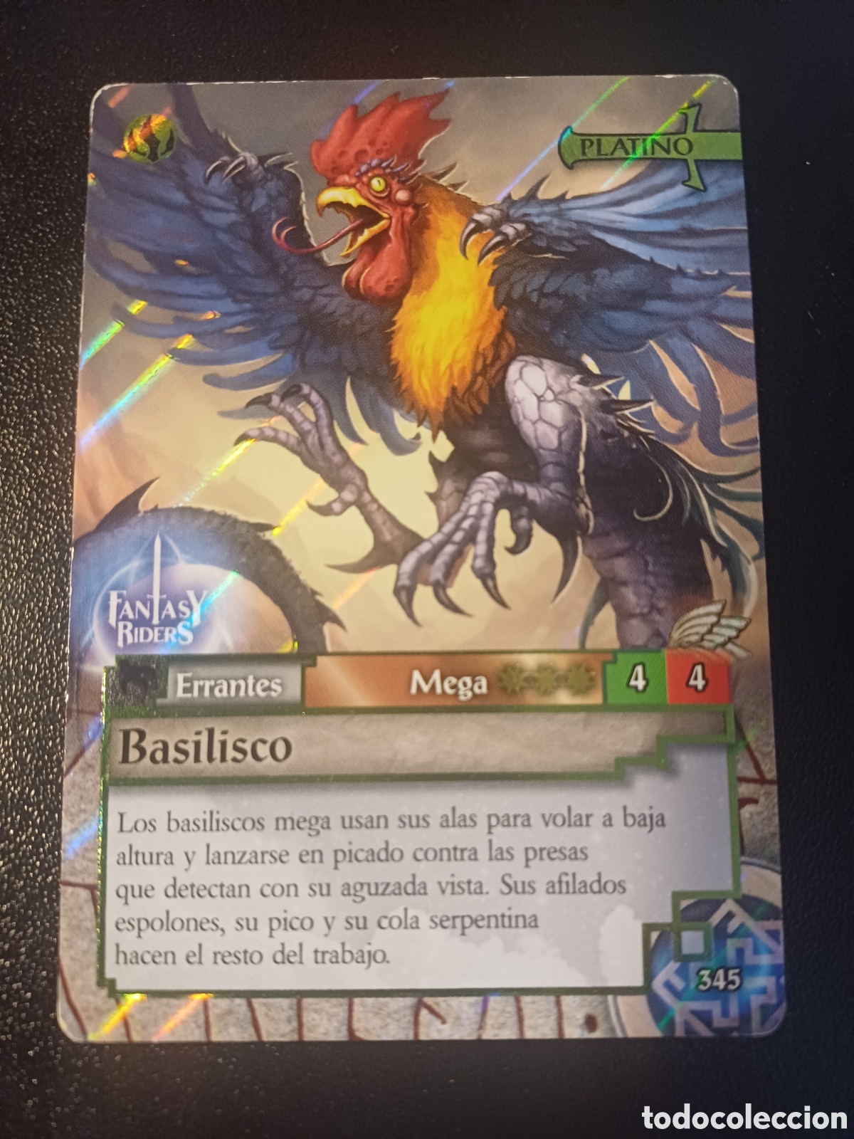 Figurine Collezionabili: #345 BASILISCO MEGA PANINI FANTASY RIDER 2018