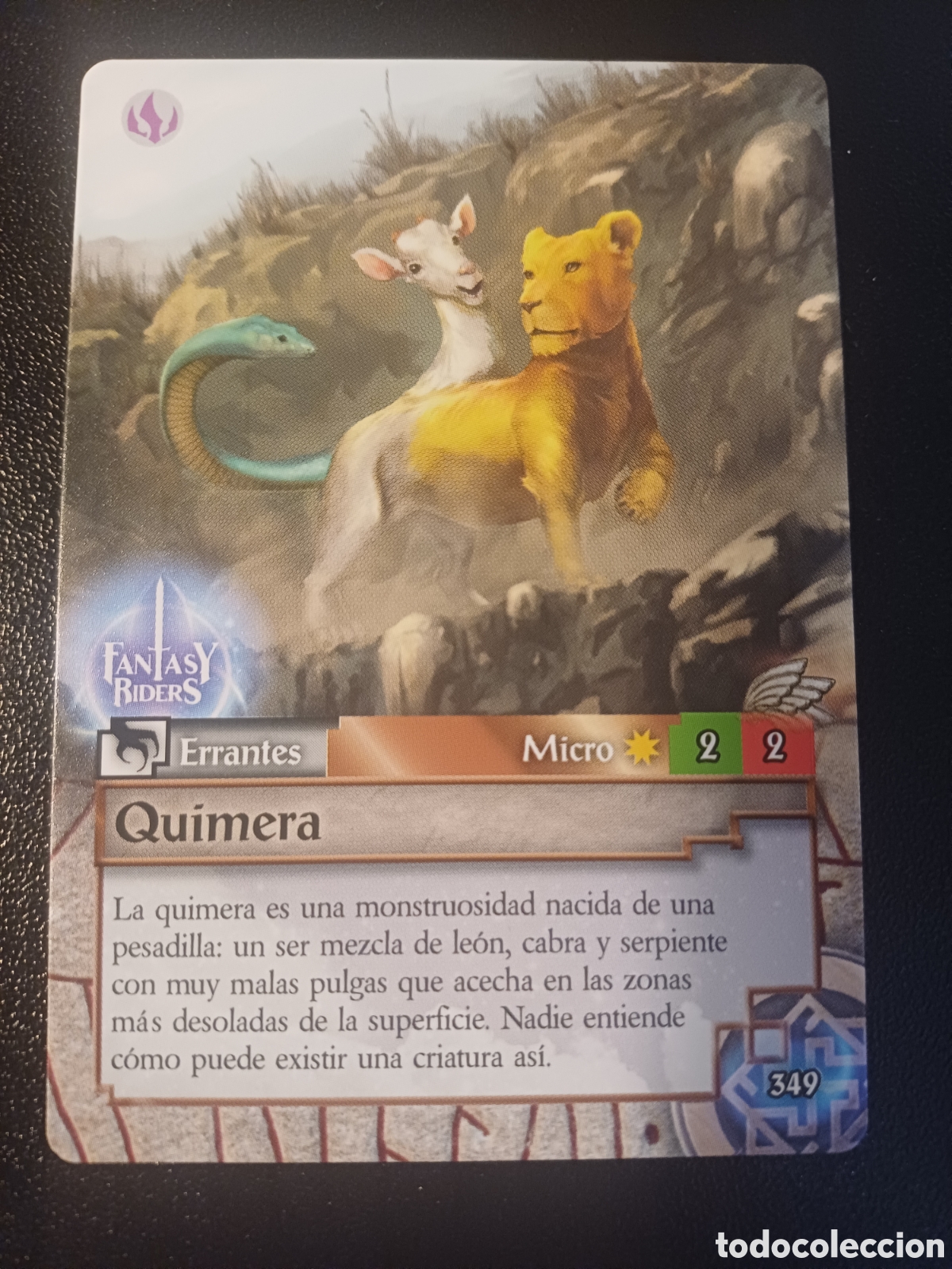 Figurine Collezionabili: #349 QUIMERA MICRO PANINI FANTASY RIDER 2018