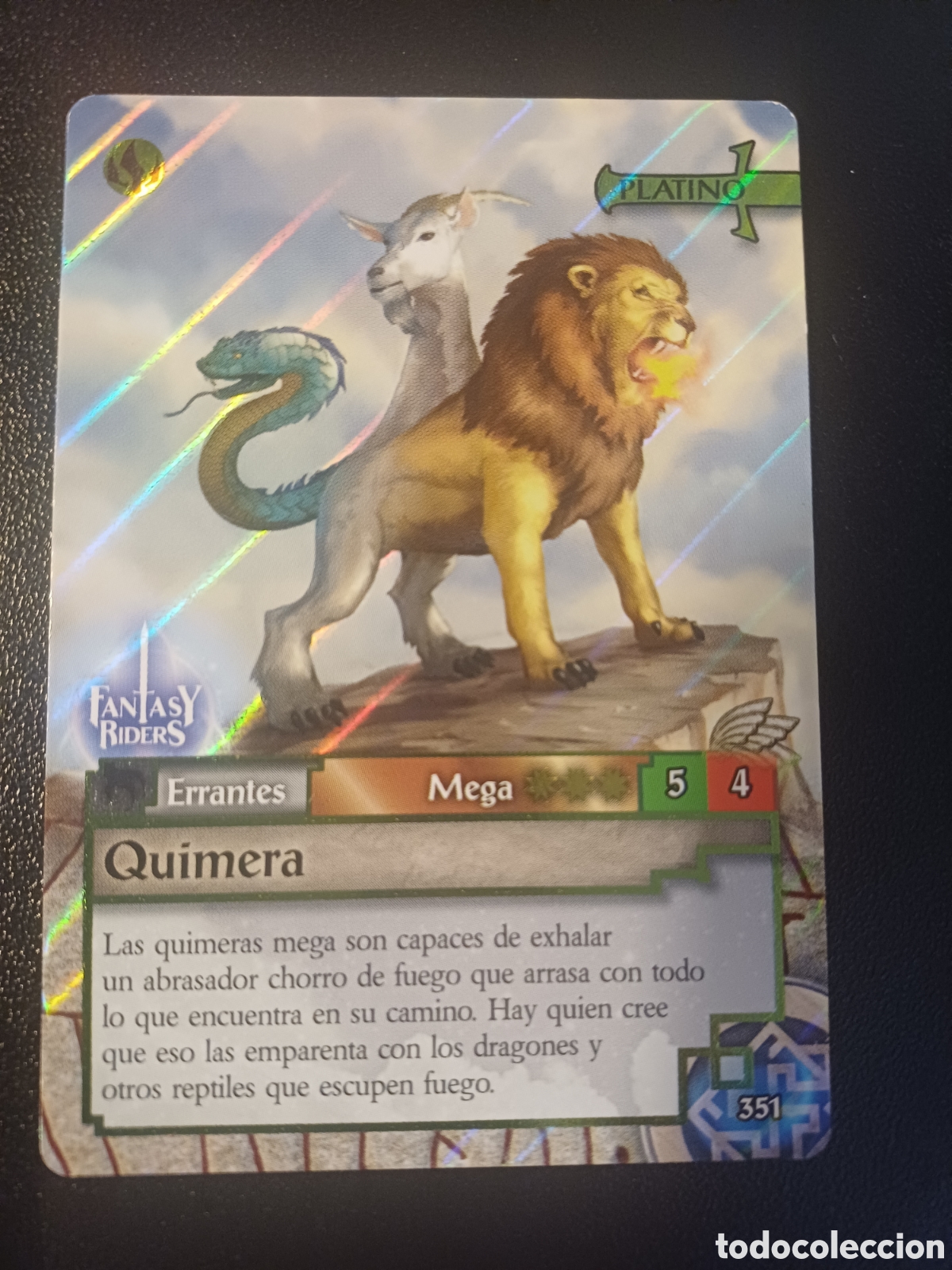 Figurine Collezionabili: #351 QUIMERA MEGA PLATINO PANINI FANTASY RIDER 2018