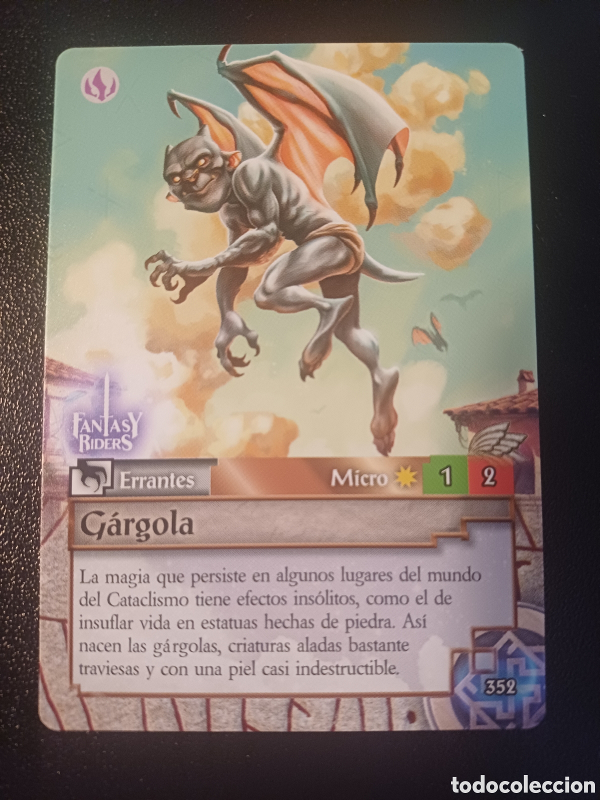 Figurine Collezionabili: #352 GARGOLA MICRO PANINI FANTASY RIDER 2018