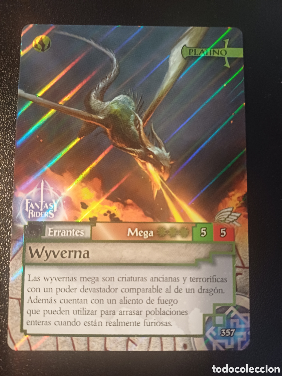 Trading cards: #357 WYVERNA MEGA PLATINO PANINI FANTASY RIDER 2018