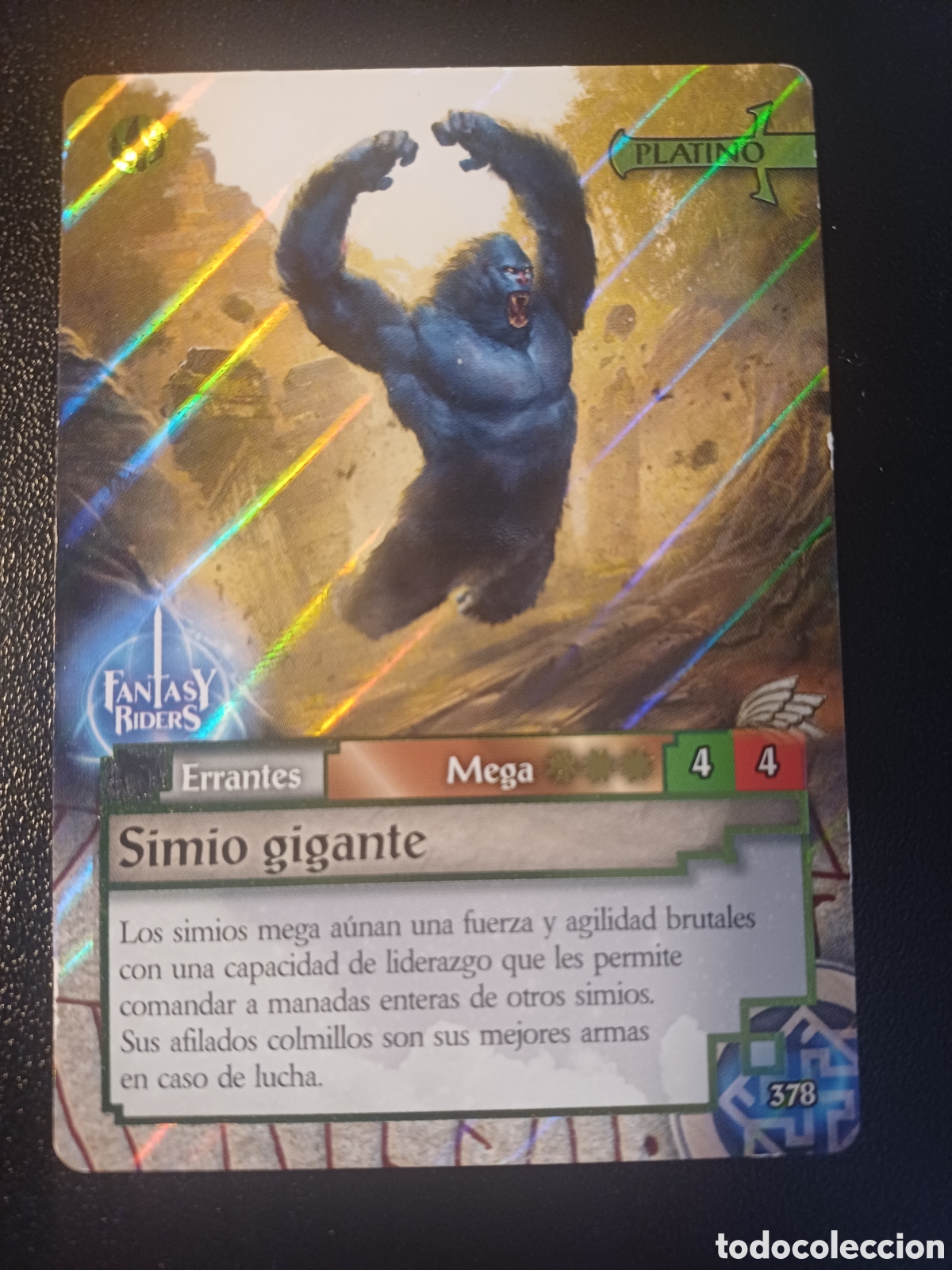 Trading cards: #378 SIMIO GIGANTE MEGA PLATINO PANINI FANTASY RIDER 2018