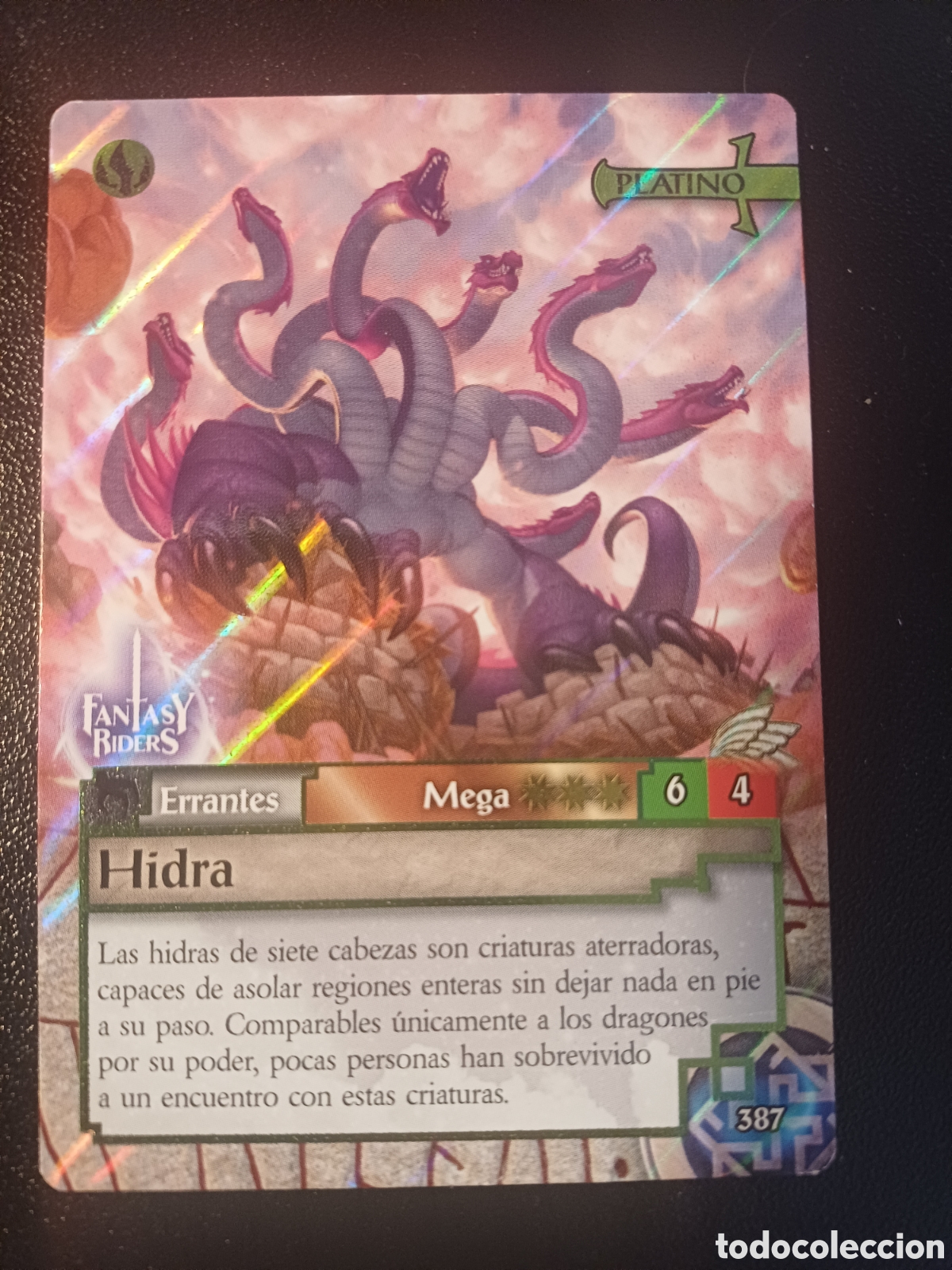 Trading cards: #387 HIDRA MEGA PLATINO PANINI FANTASY RIDER 2018