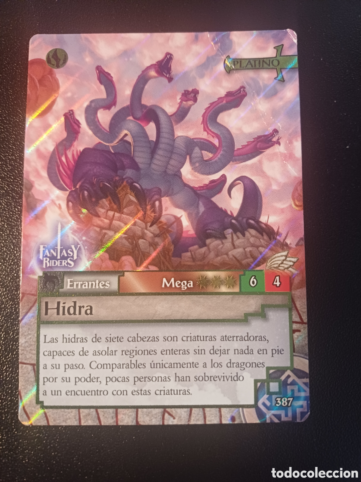 Trading cards: #387 HIDRA MEGA PLATINO PANINI FANTASY RIDER 2018