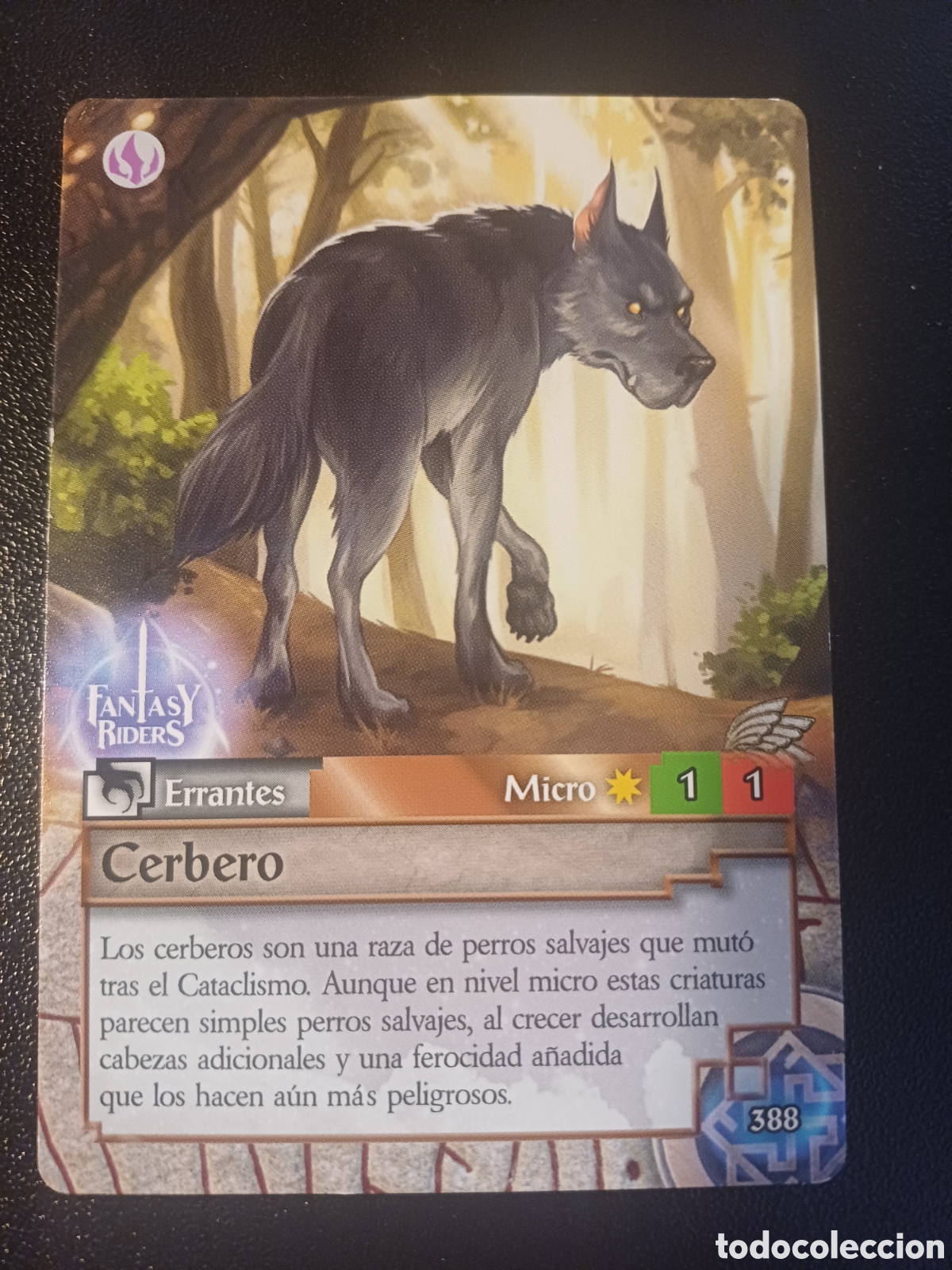 Trading cards: #388 CERBERO MICRO PANINI FANTASY RIDER 2018