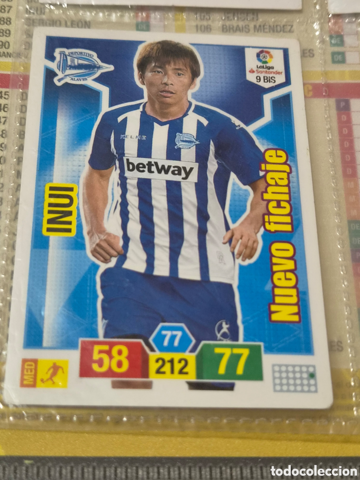 Trading cards: 9 BIS - INUI , ALAVES NUEVO FICHAJE 2018-2019