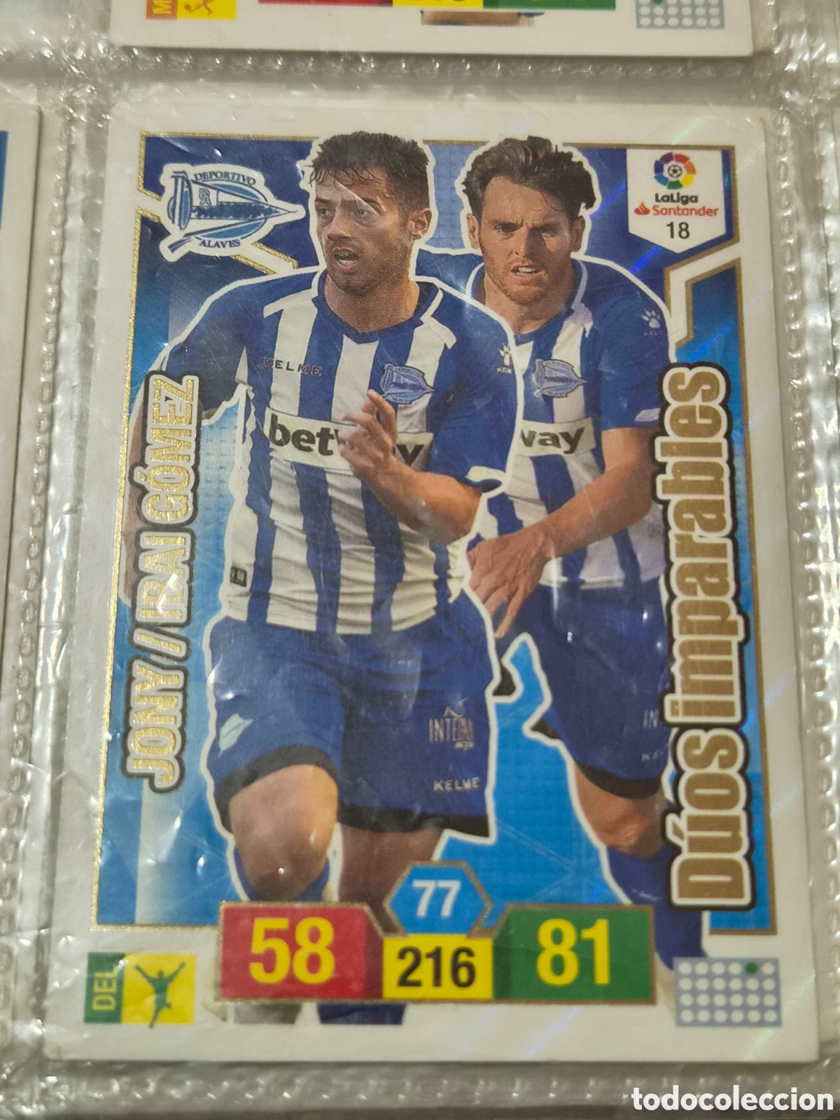 Trading cards: 18 - DUOS IMPARABLES, ALAVES ADRENALYN 2018-2019